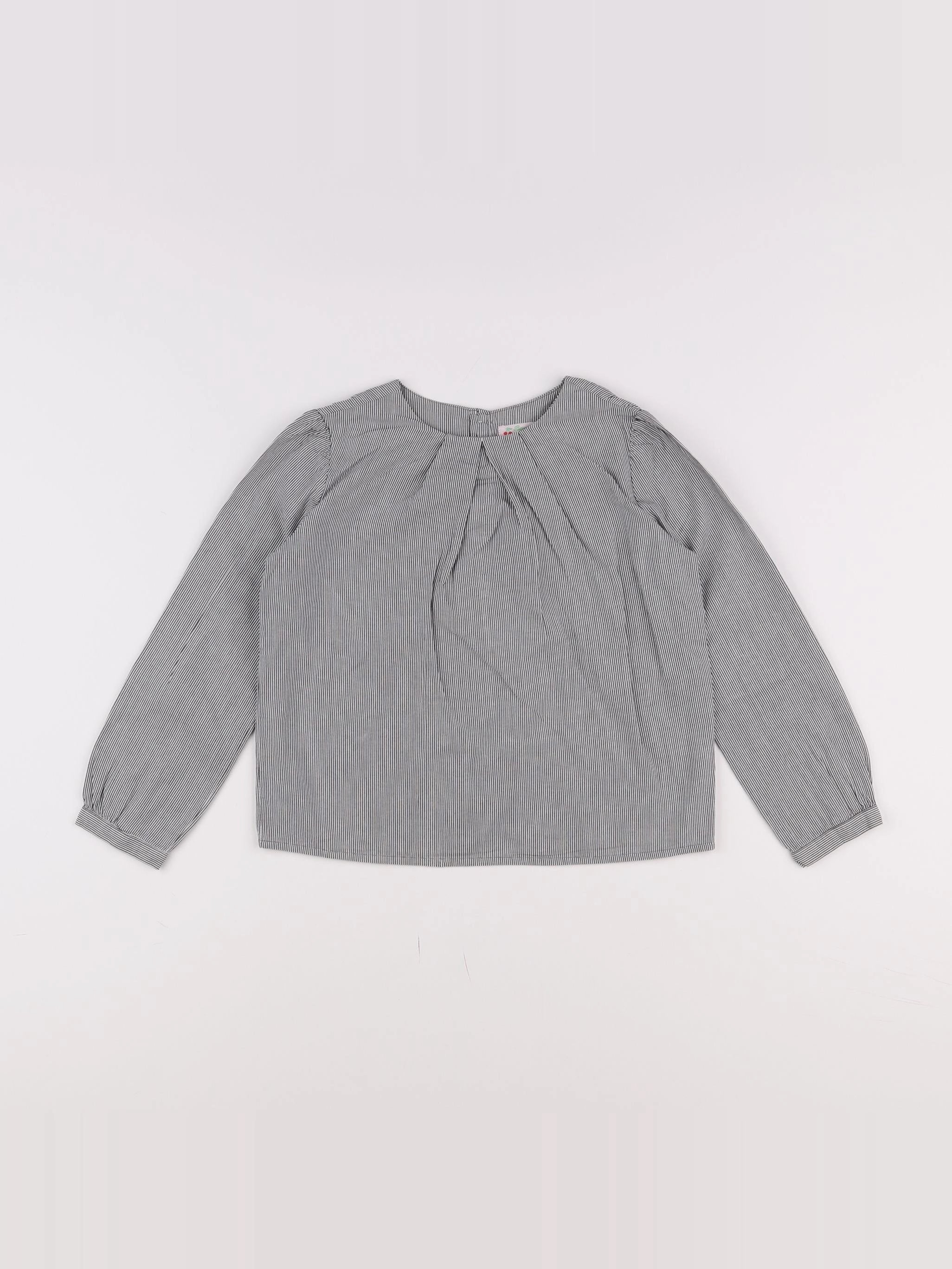 Bonpoint - blouse blanc, bleu - 6 ans