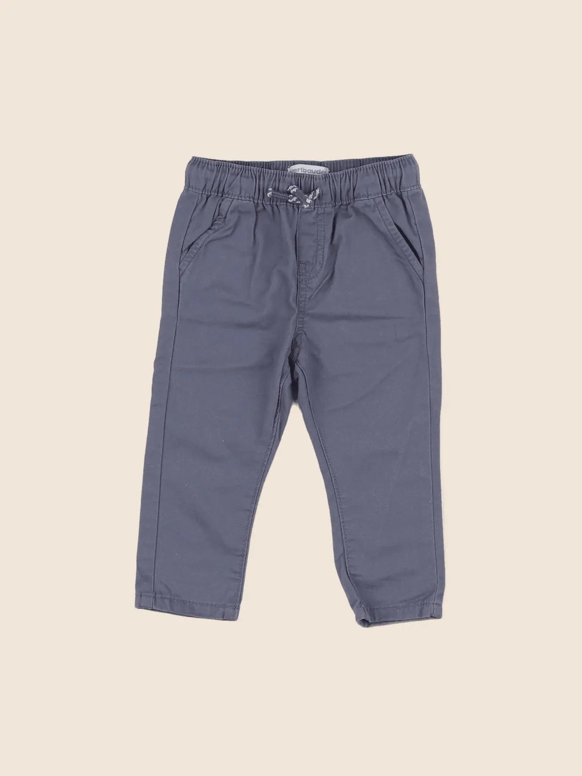 Vertbaudet - pantalon gris - 9 mois