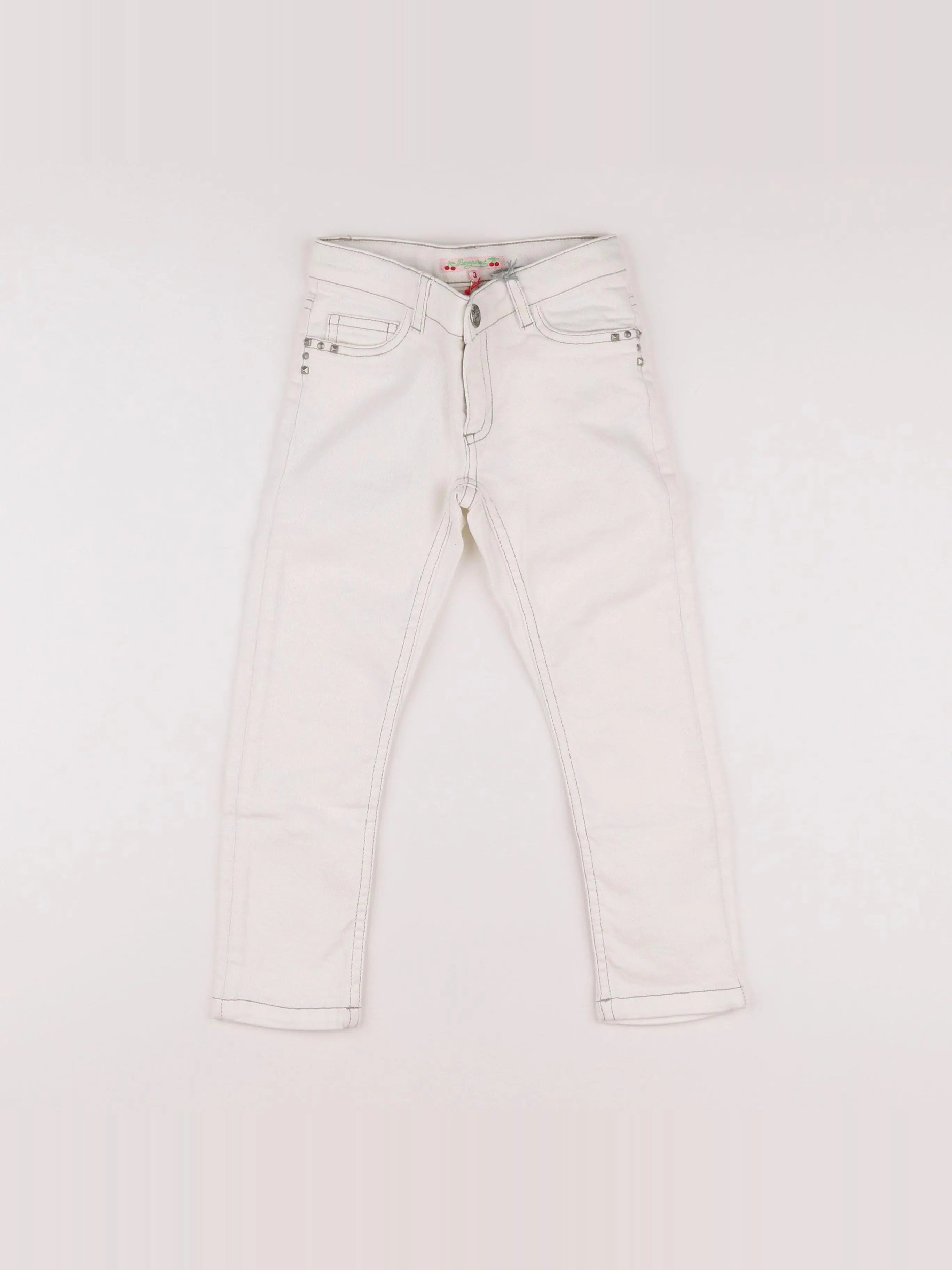 Bonpoint - jean blanc - 3 ans