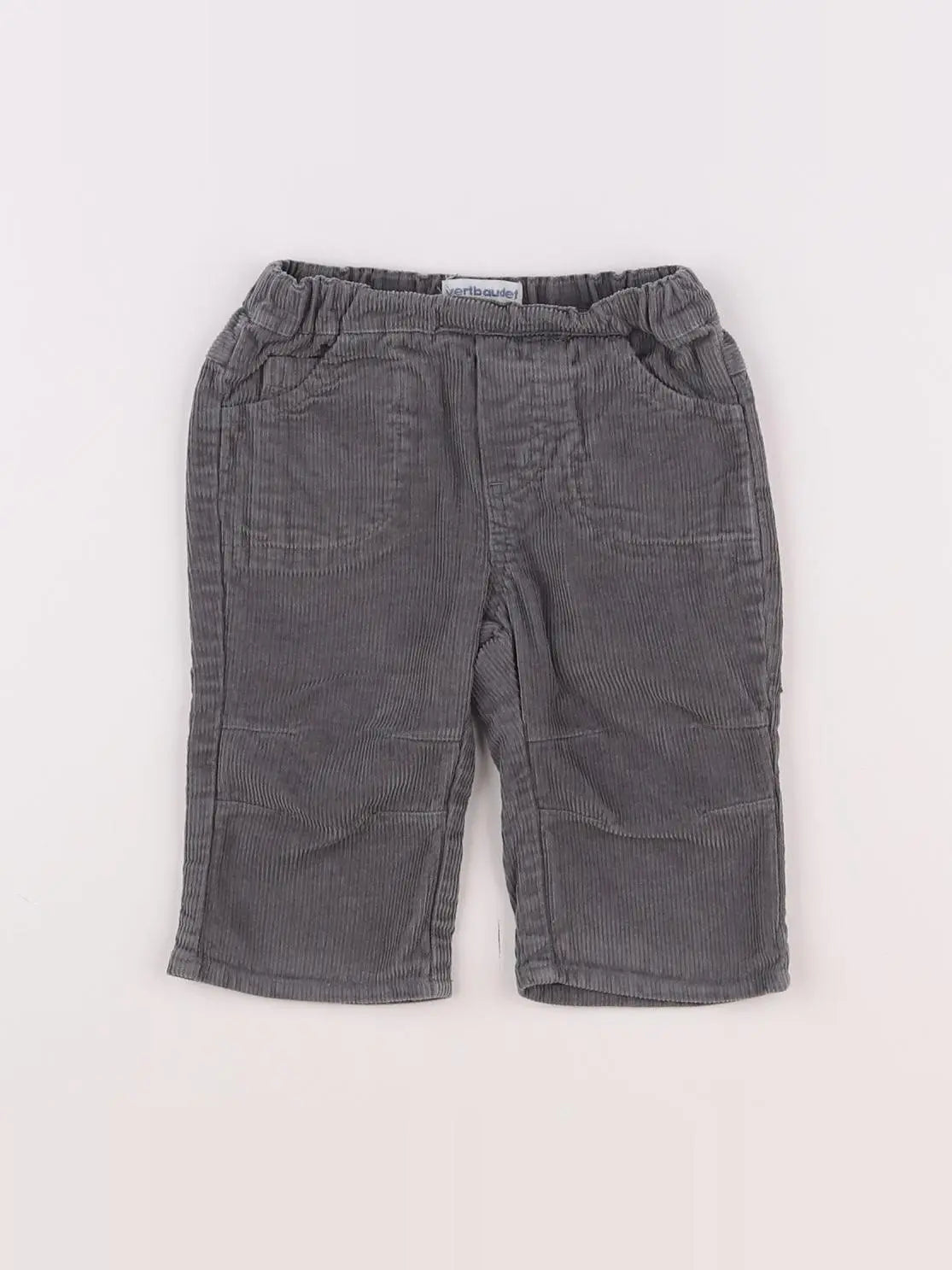 Vertbaudet - pantalon gris - 6 mois