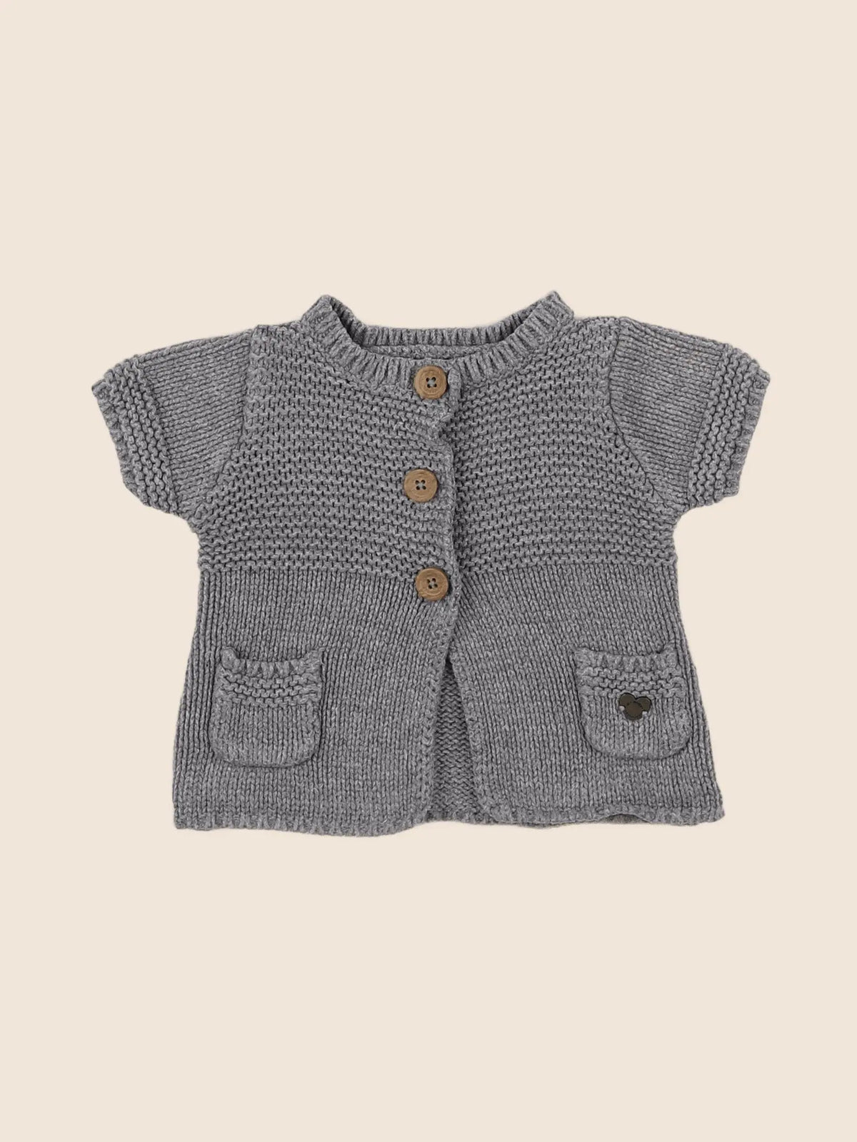 Vertbaudet - gilet gris - 3 mois