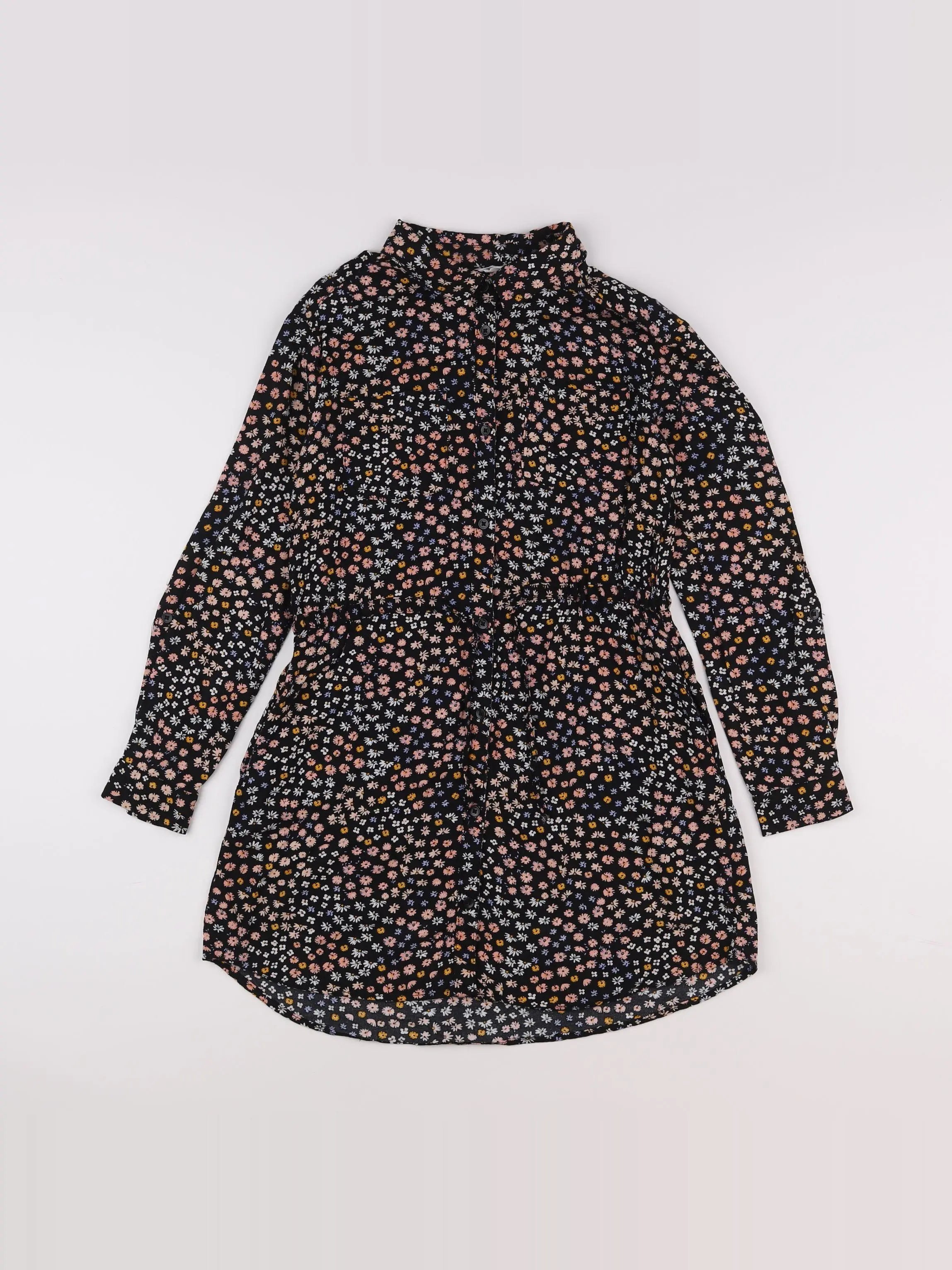 H&M - robe noir, multicolore - 10/11 ans