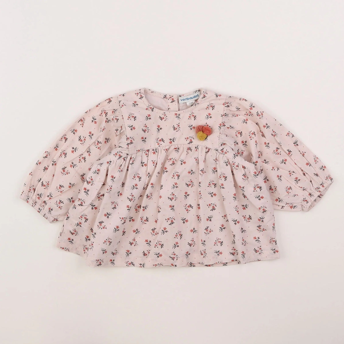 Vertbaudet - blouse rose - 9 mois