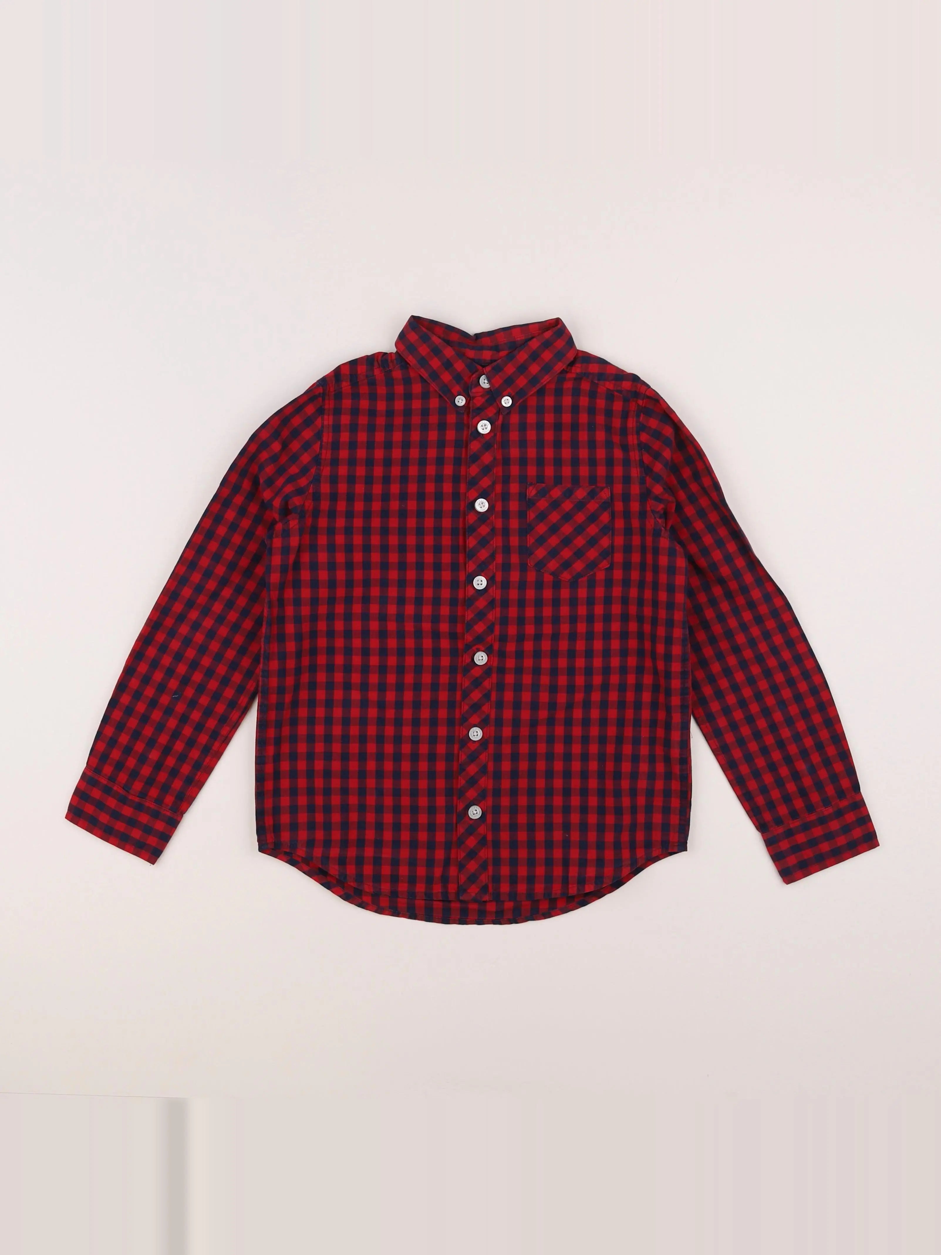 Cyrillus - chemise rouge - 8 ans