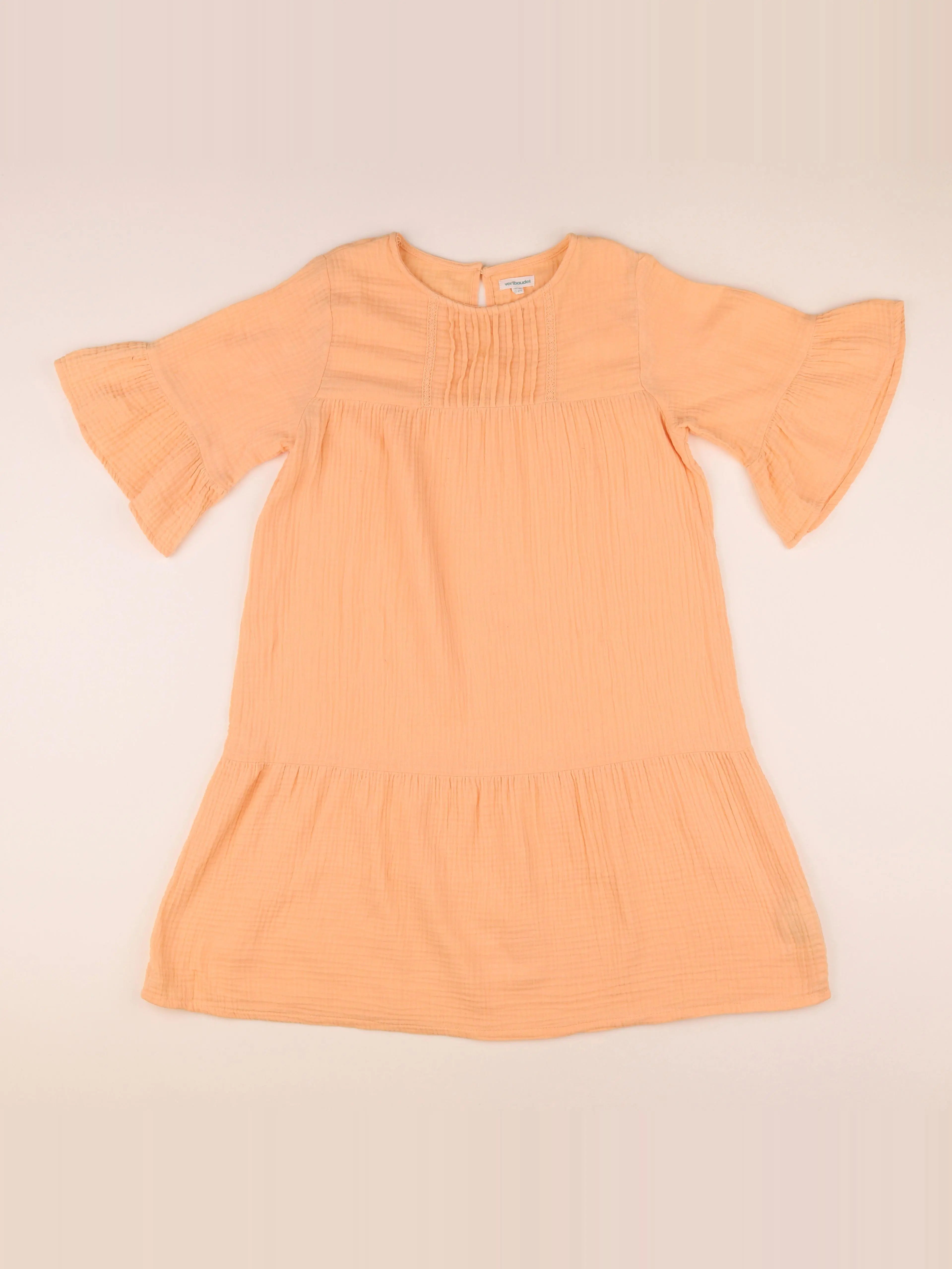 Vertbaudet - robe orange - 12 ans