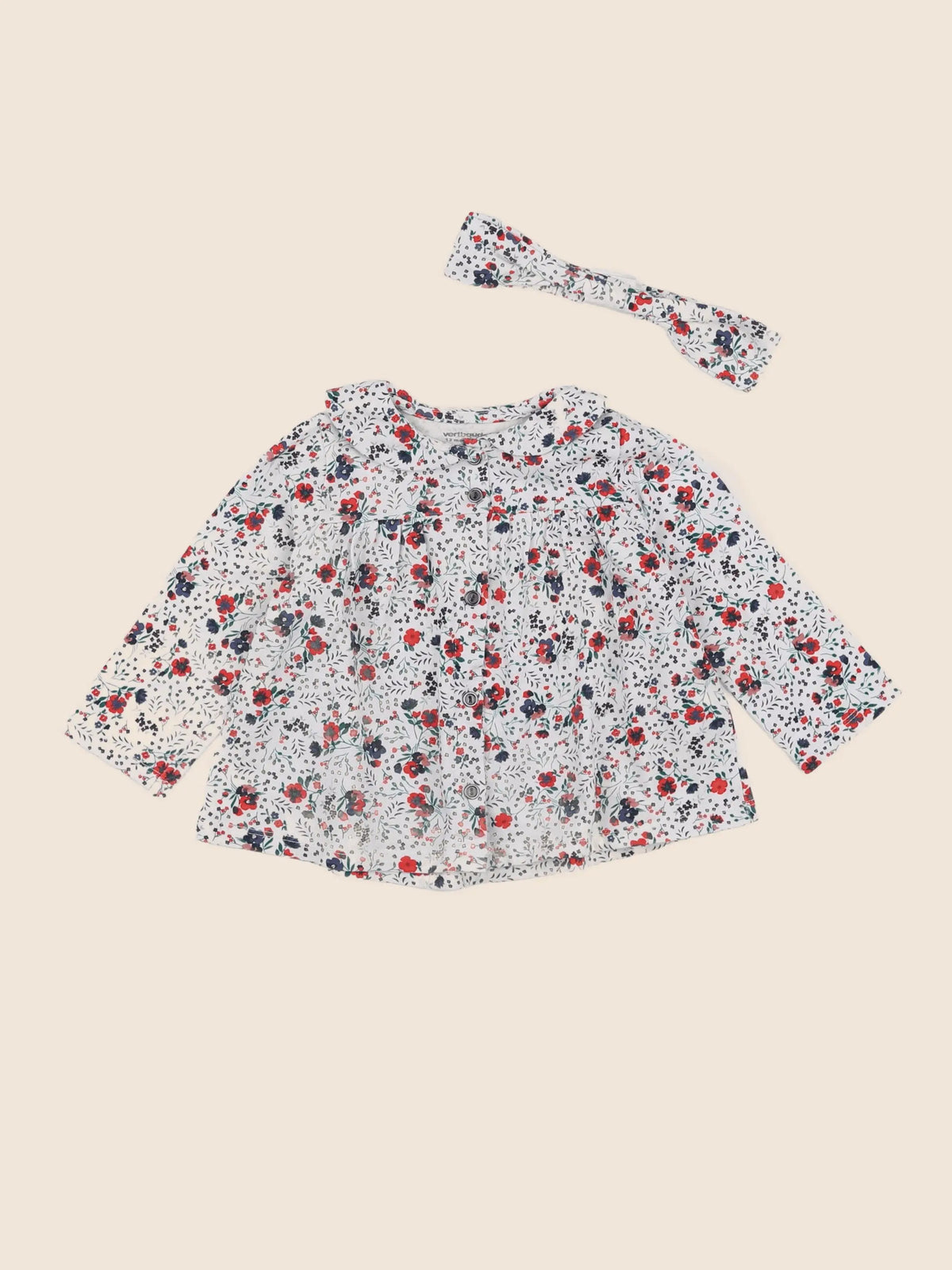 Vertbaudet - tee-shirt multicolore - 12 mois