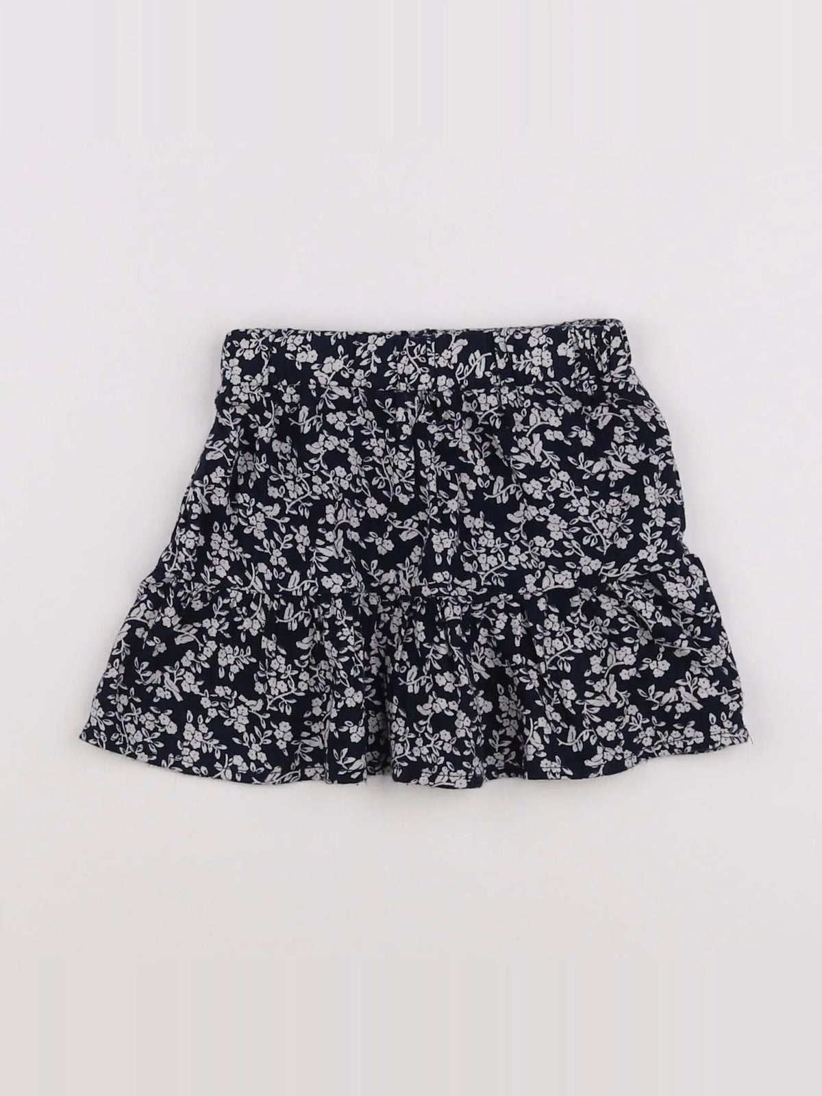 Vertbaudet - jupe blanc, noir - 2 ans