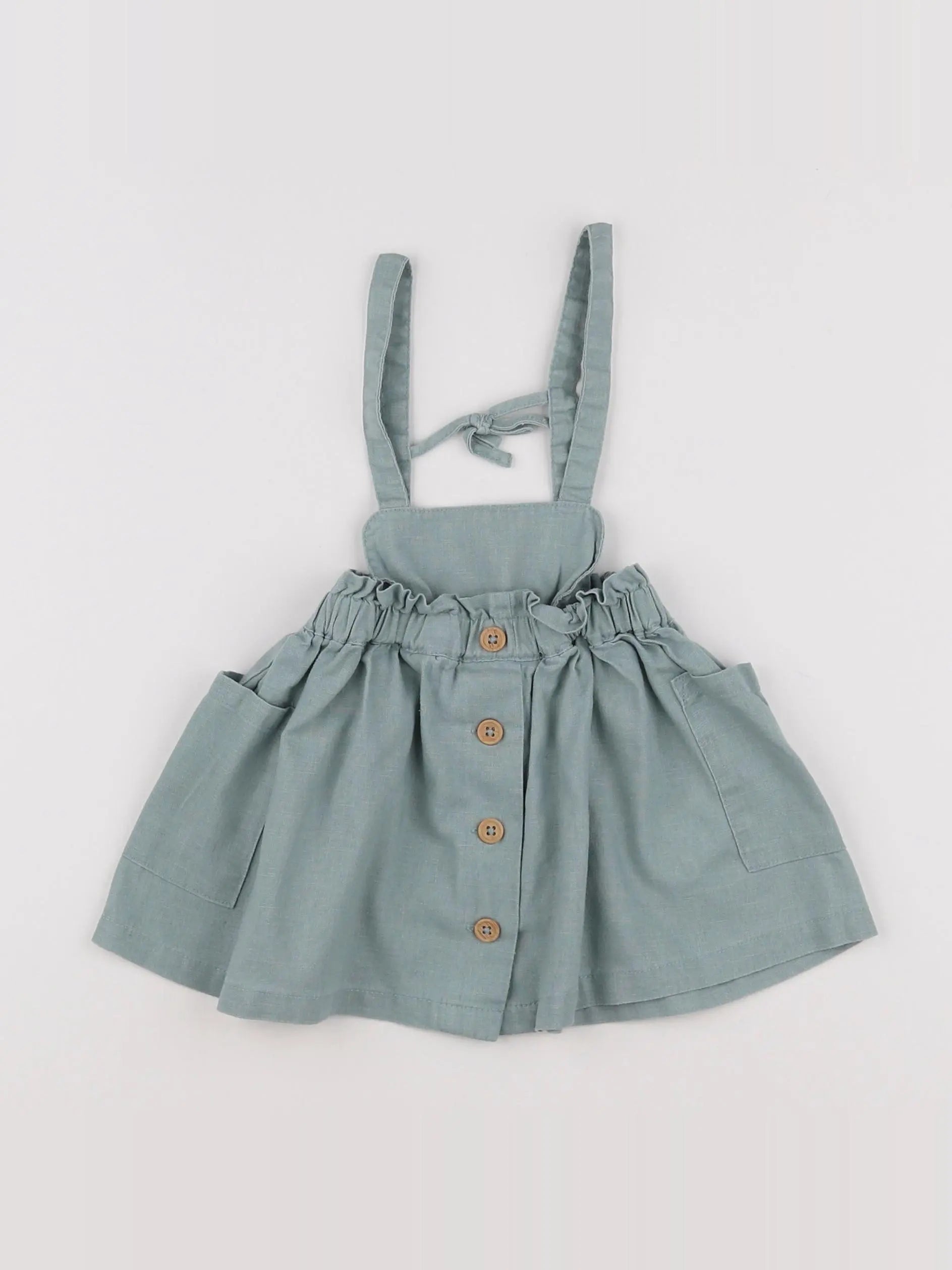 Vertbaudet - robe vert - 12 mois