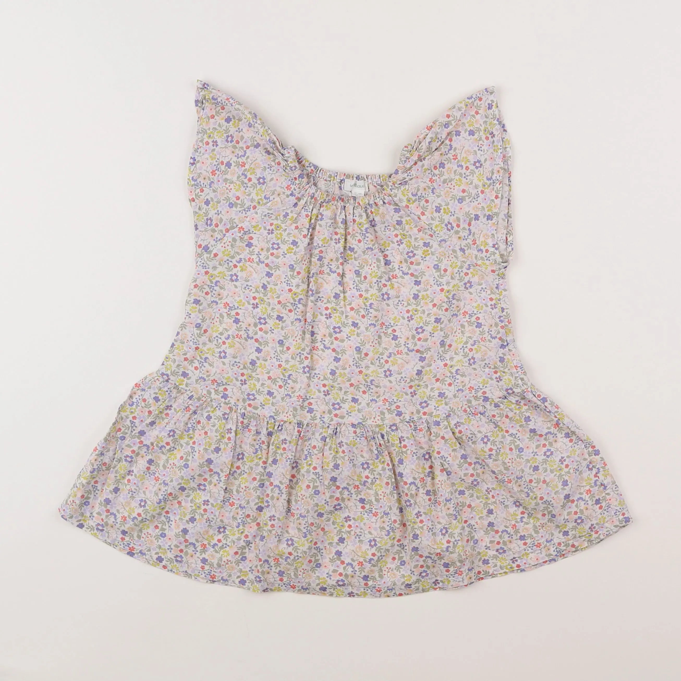 Vertbaudet - robe blanc, multicolore - 18 mois