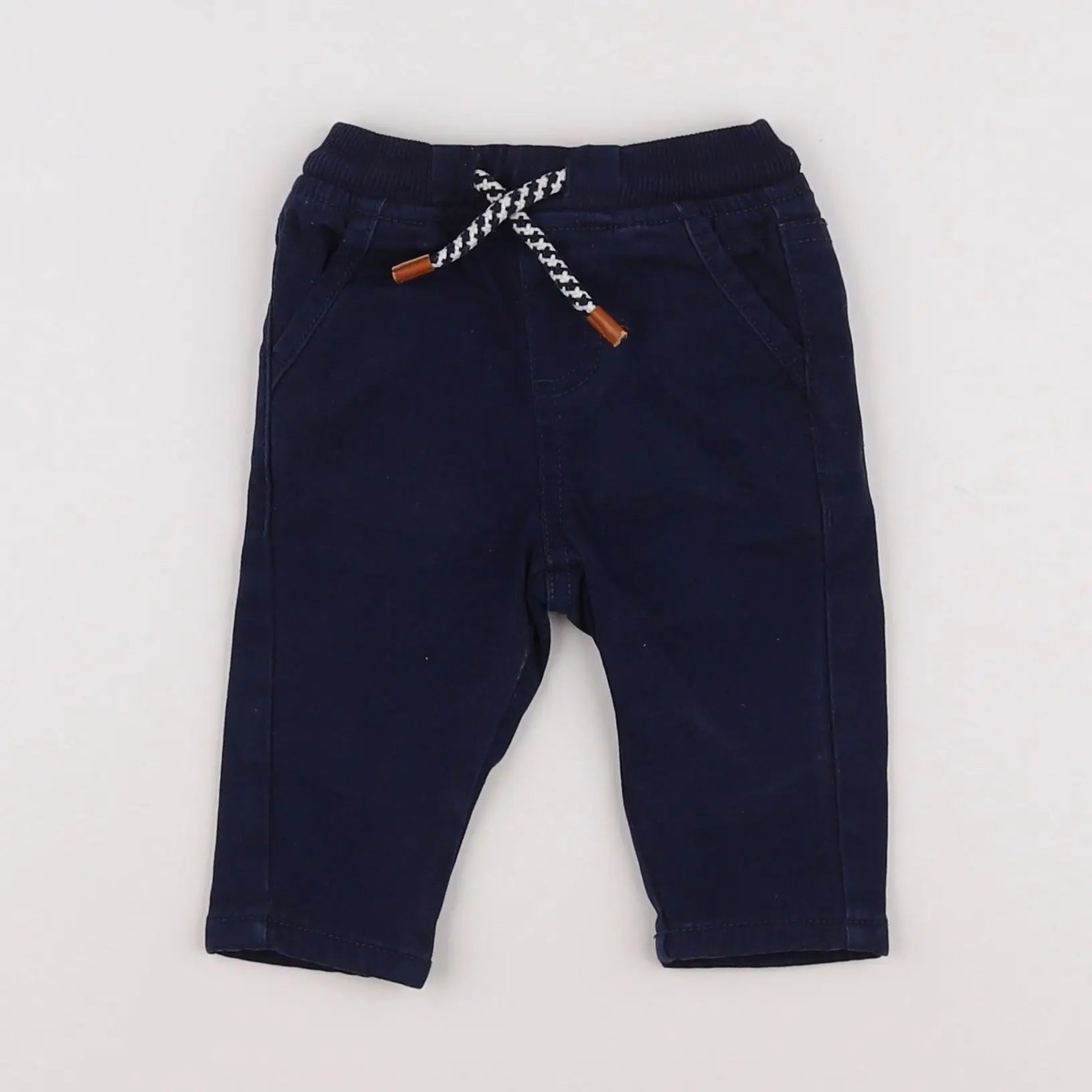 Vertbaudet - pantalon bleu - 3 mois