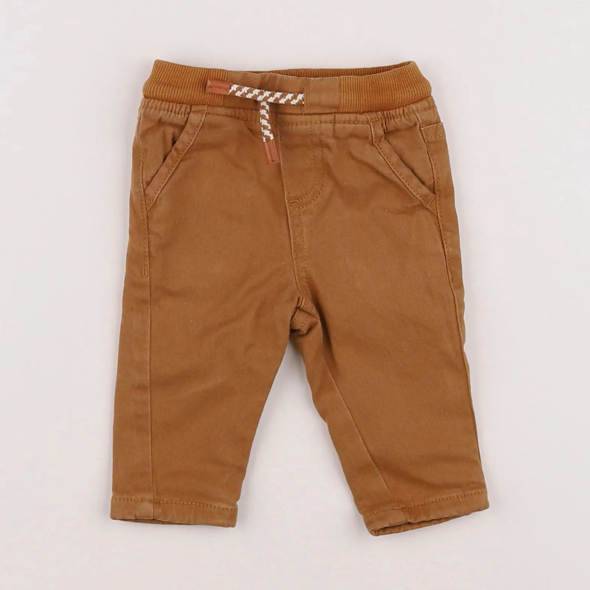 Vertbaudet - pantalon marron - 3 mois