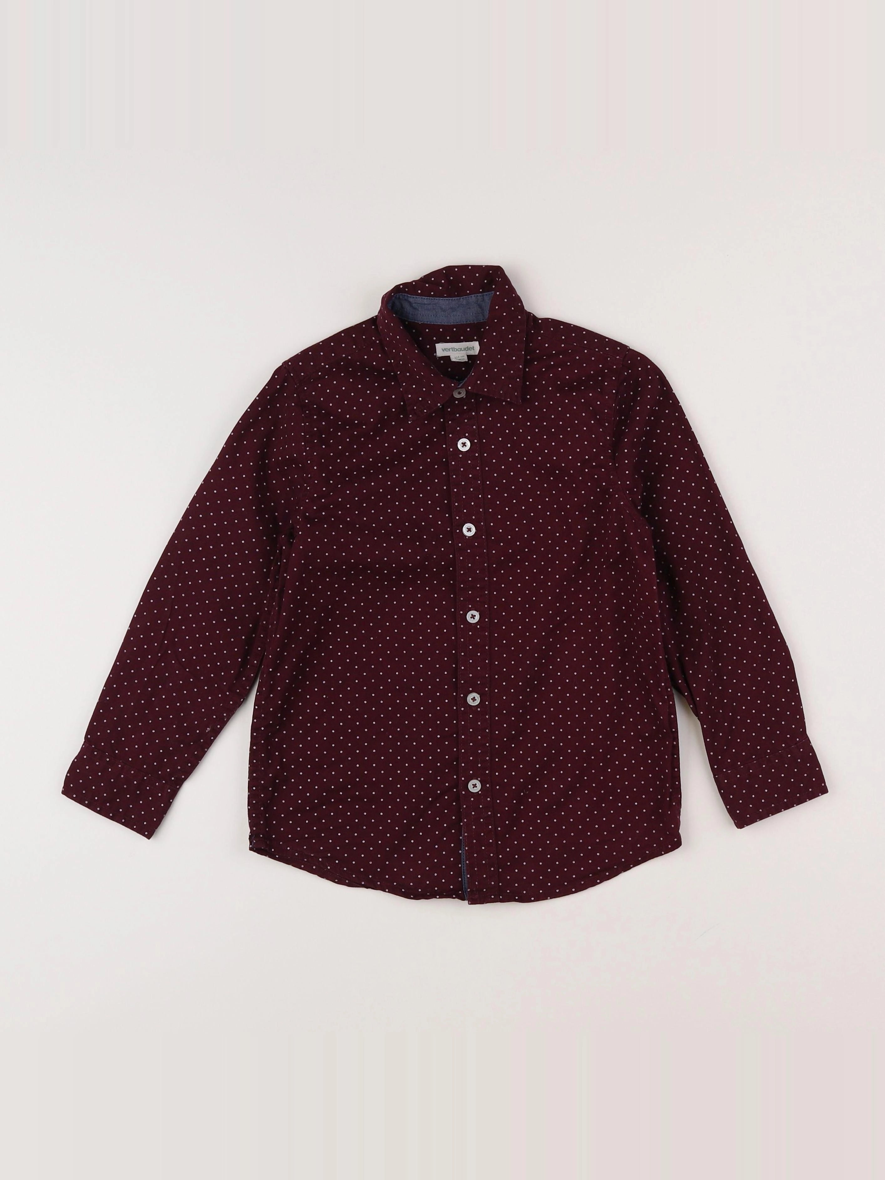 Vertbaudet - chemise violet - 6 ans