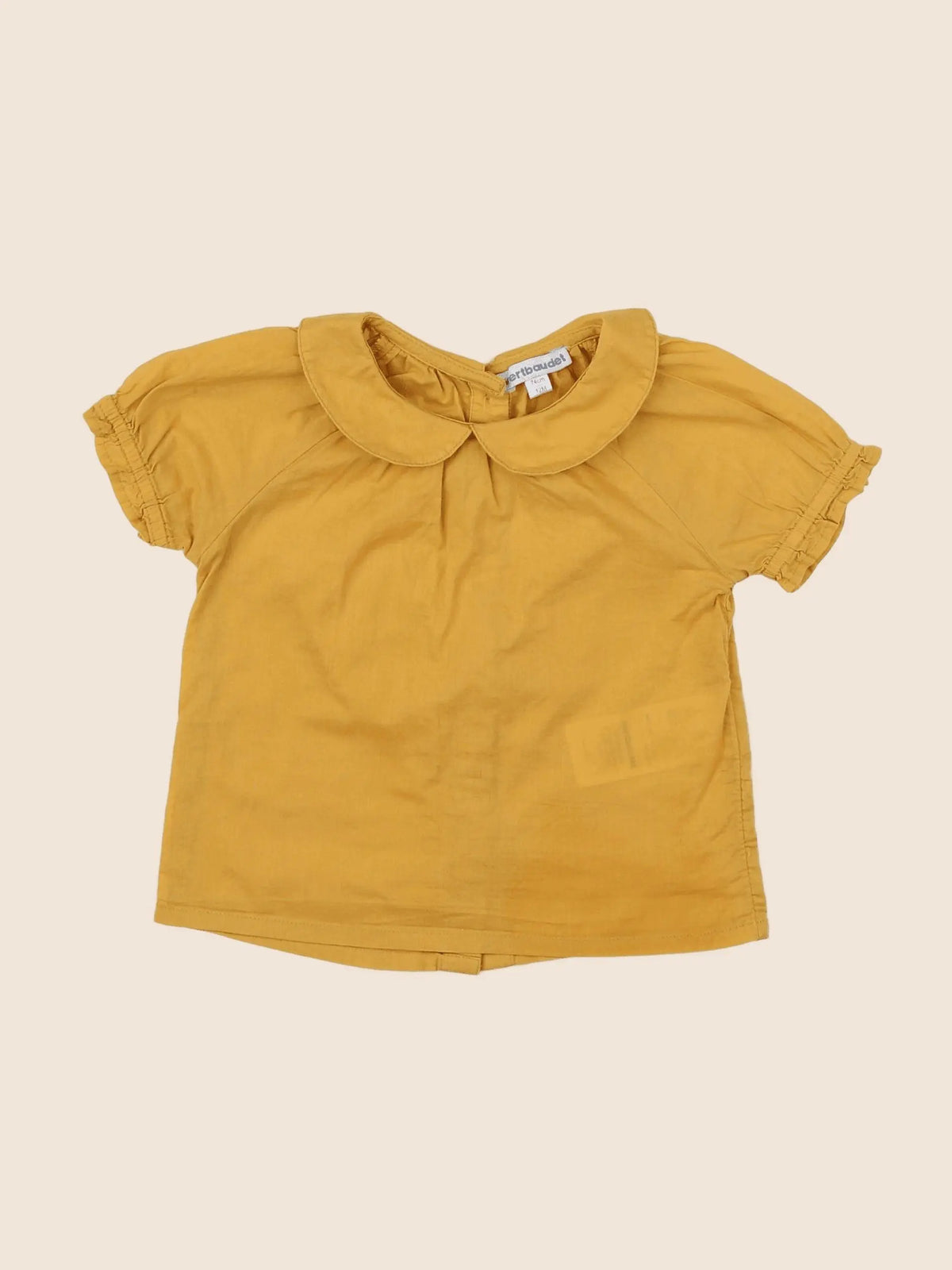 Vertbaudet - blouse jaune - 12 mois