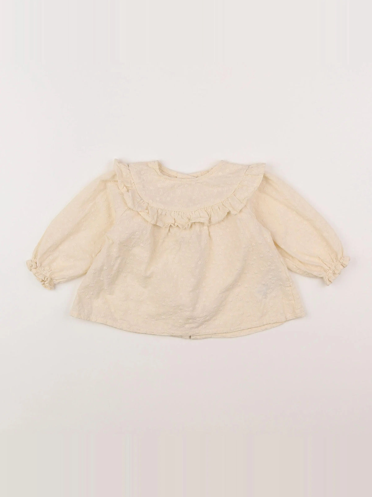 Vertbaudet - blouse beige - 9 mois