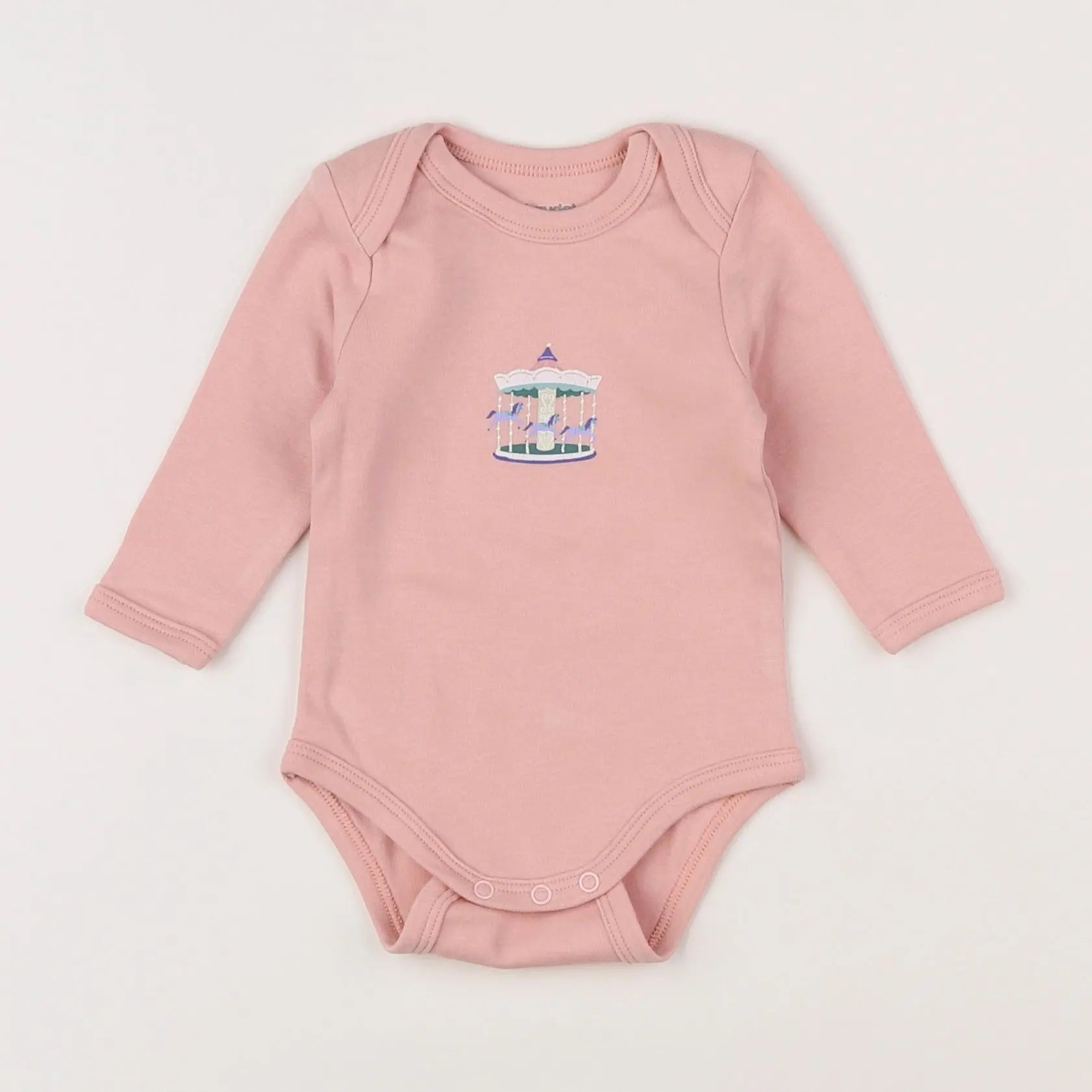 Vertbaudet - body rose - 3 mois