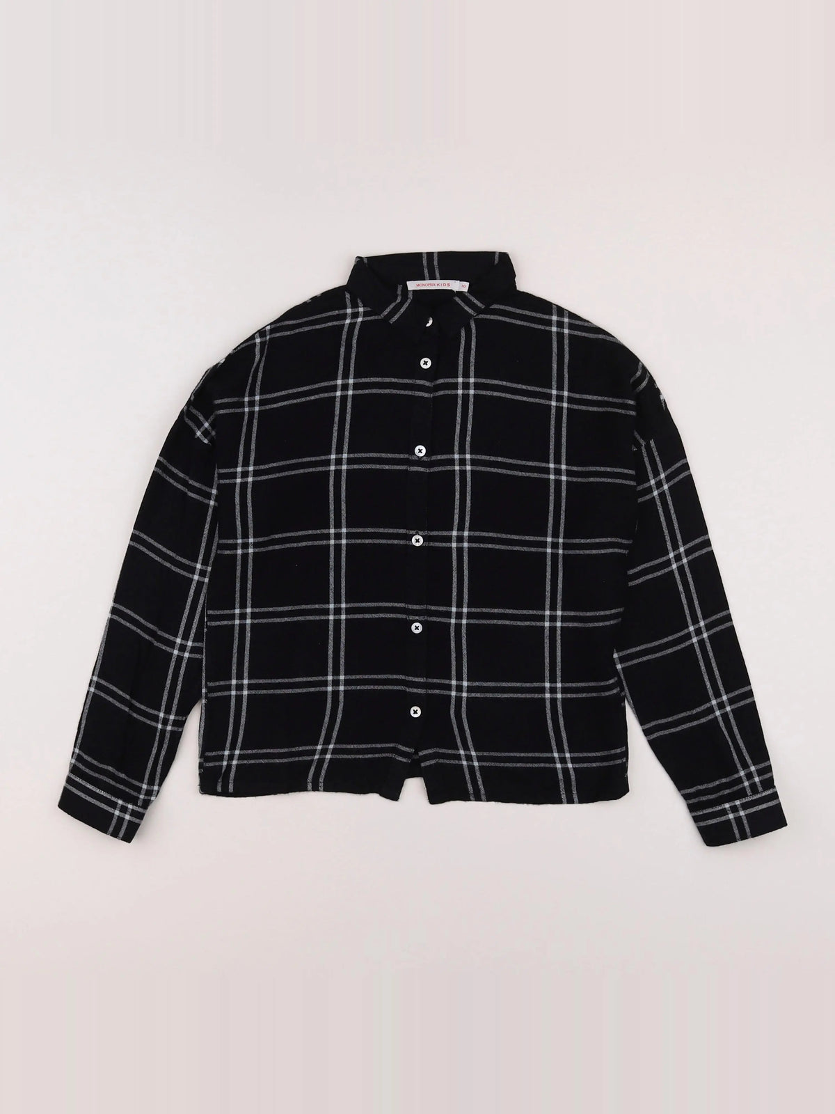 Monoprix - chemise noir - 10 ans