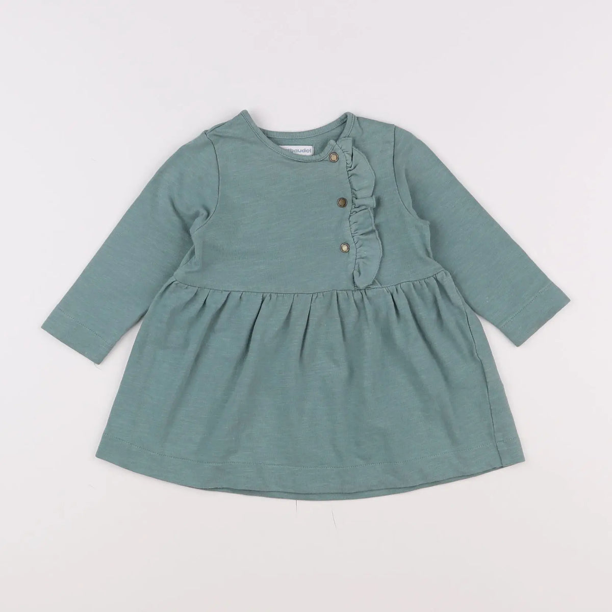 Vertbaudet - robe vert - 12 mois