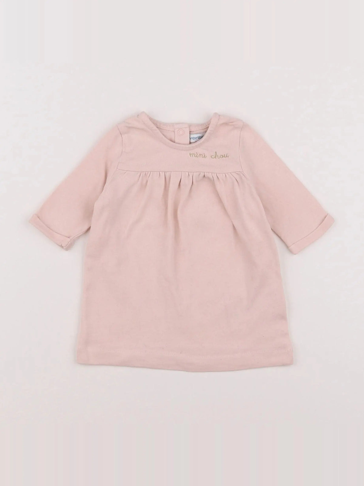 Vertbaudet - robe rose - 1 mois