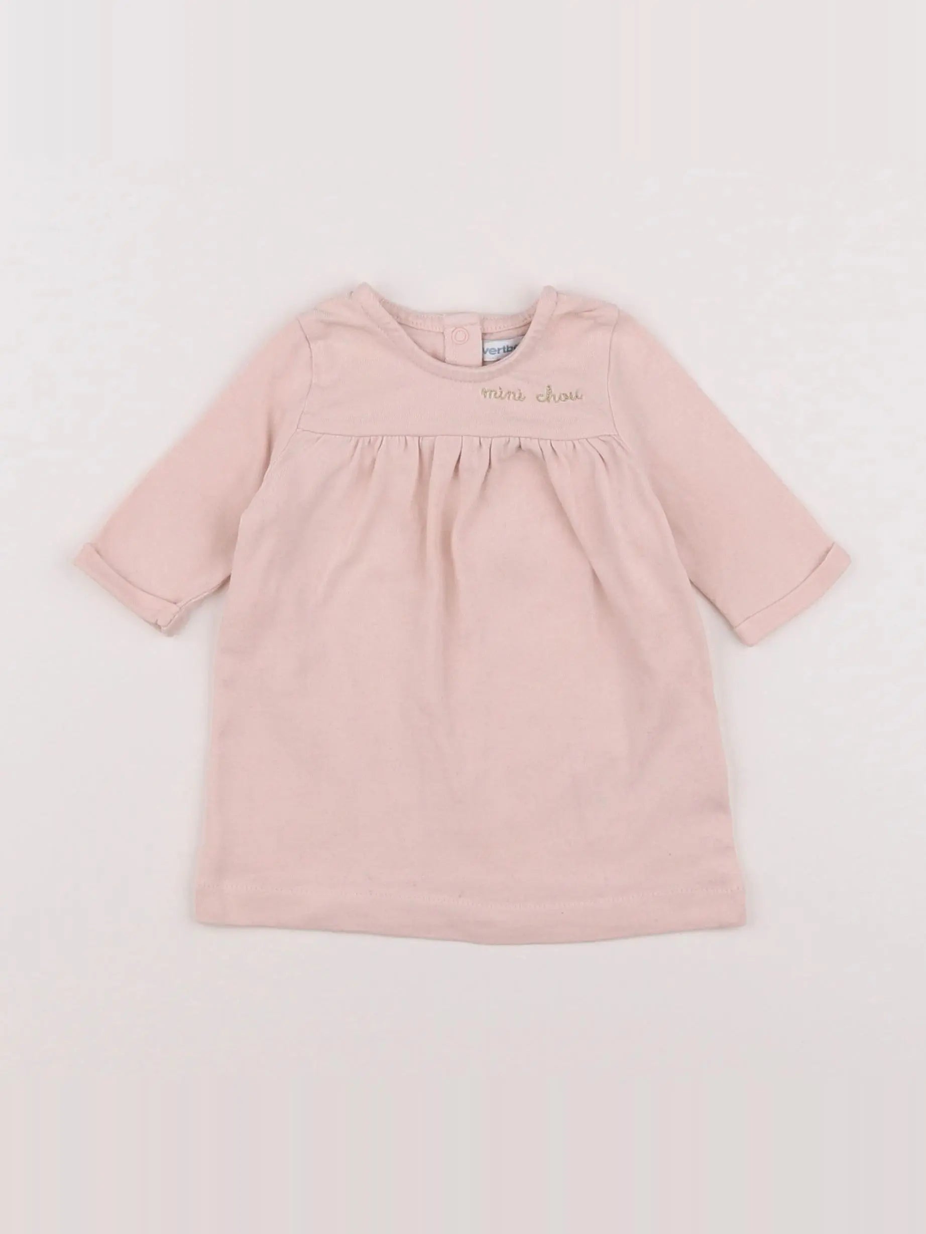 Vertbaudet - robe rose - 1 mois