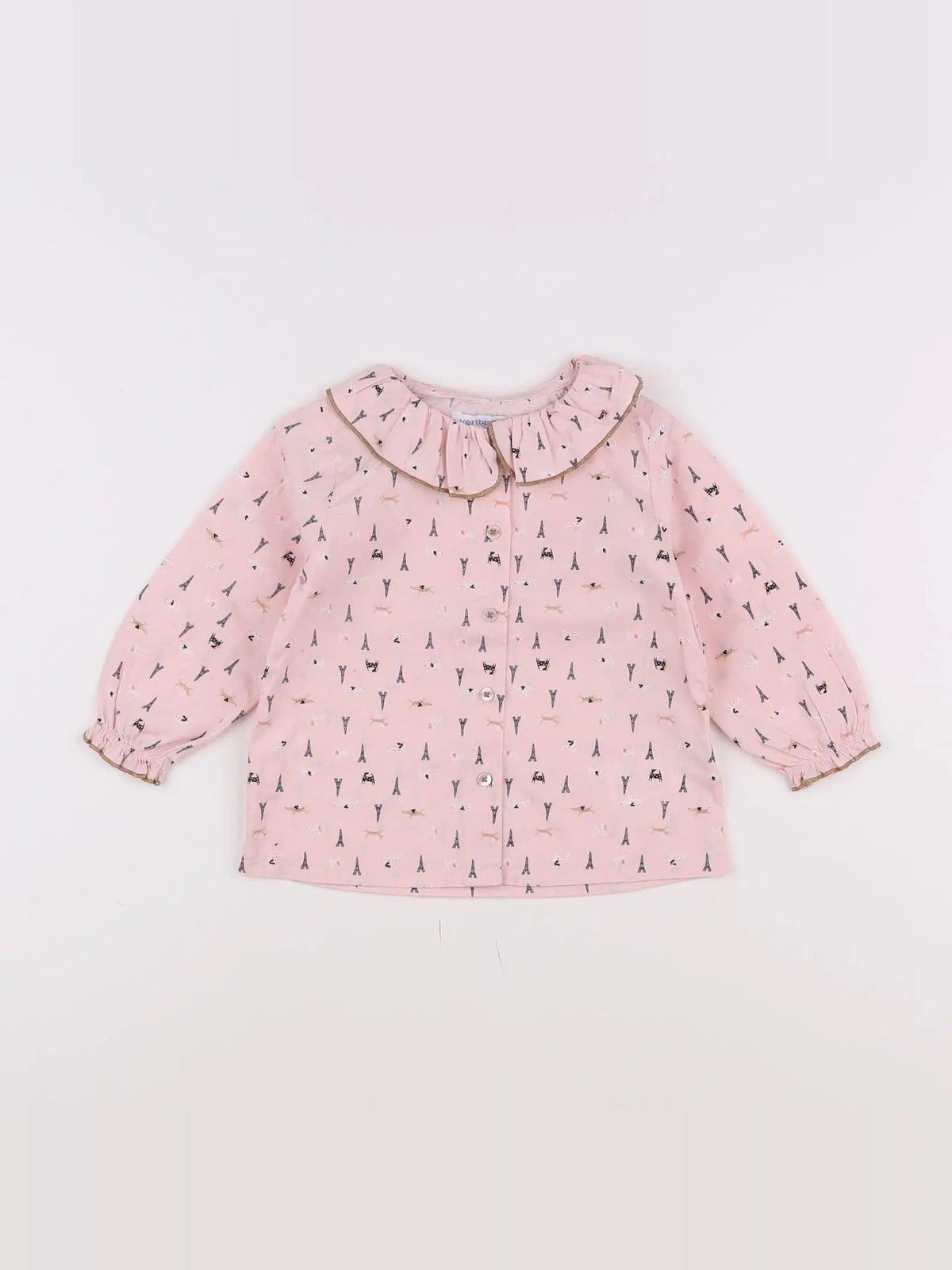 Vertbaudet - blouse rose - 18 mois