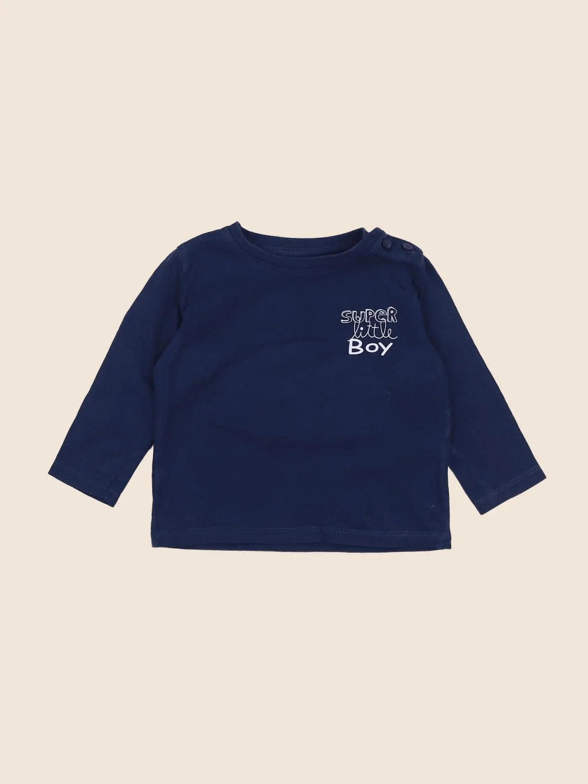 Vertbaudet - tee-shirt bleu - 9 mois