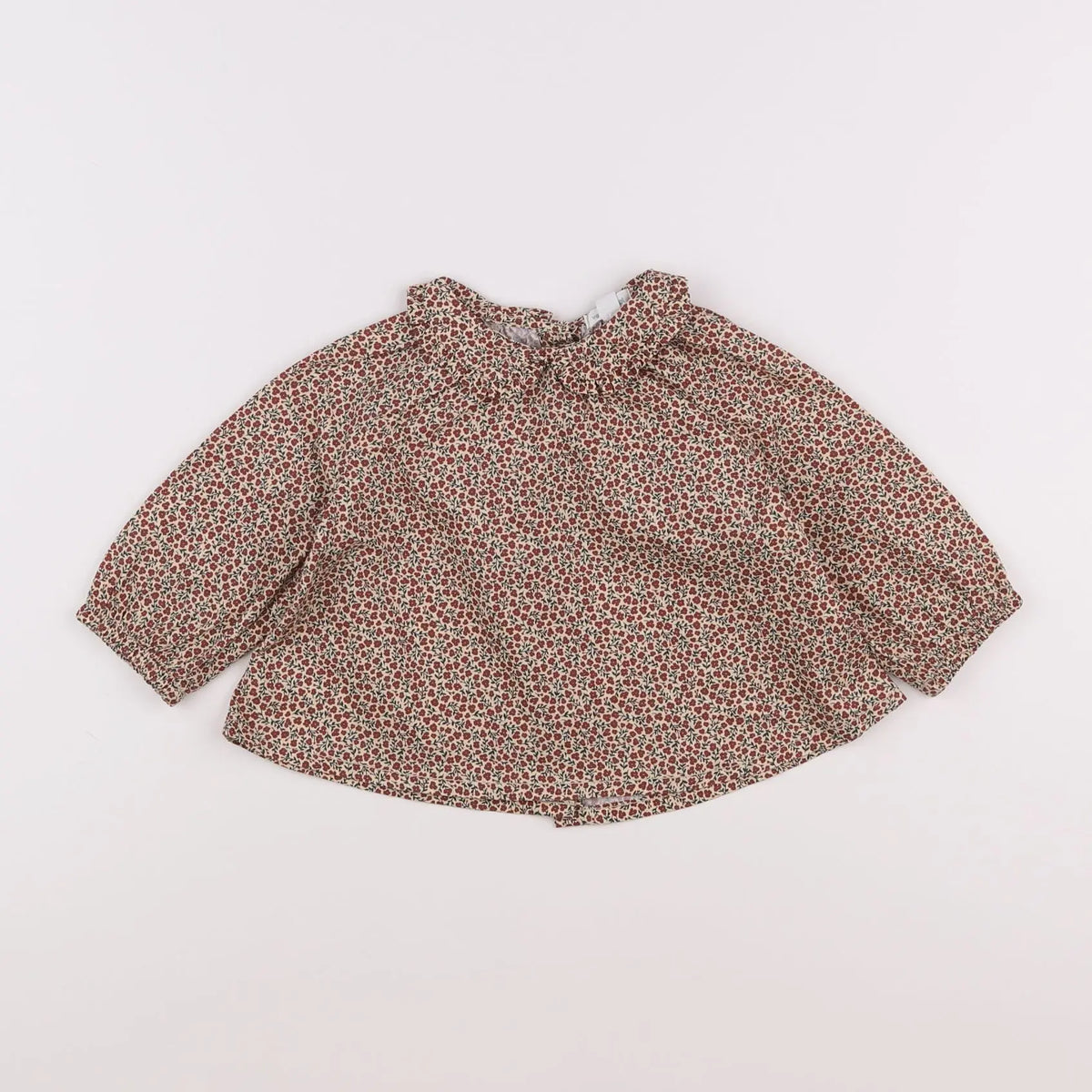 Vertbaudet - blouse marron - 12 mois