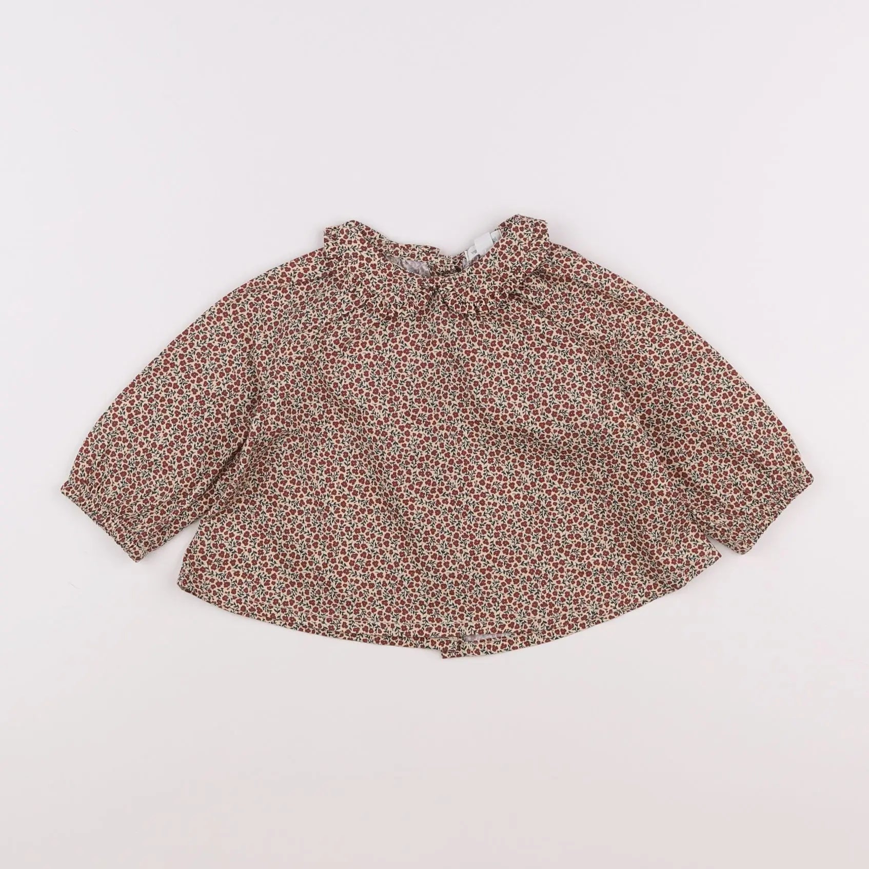 Vertbaudet - blouse marron - 12 mois