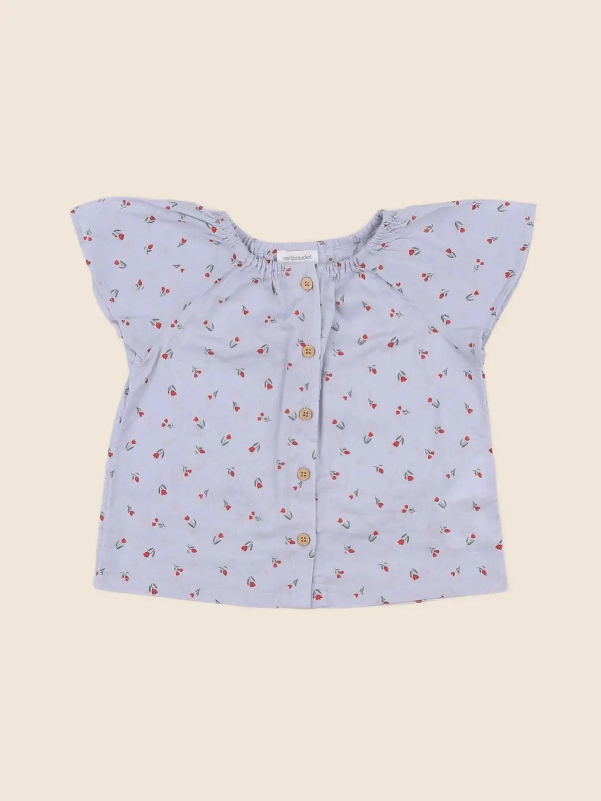 Vertbaudet - blouse bleu - 12 mois