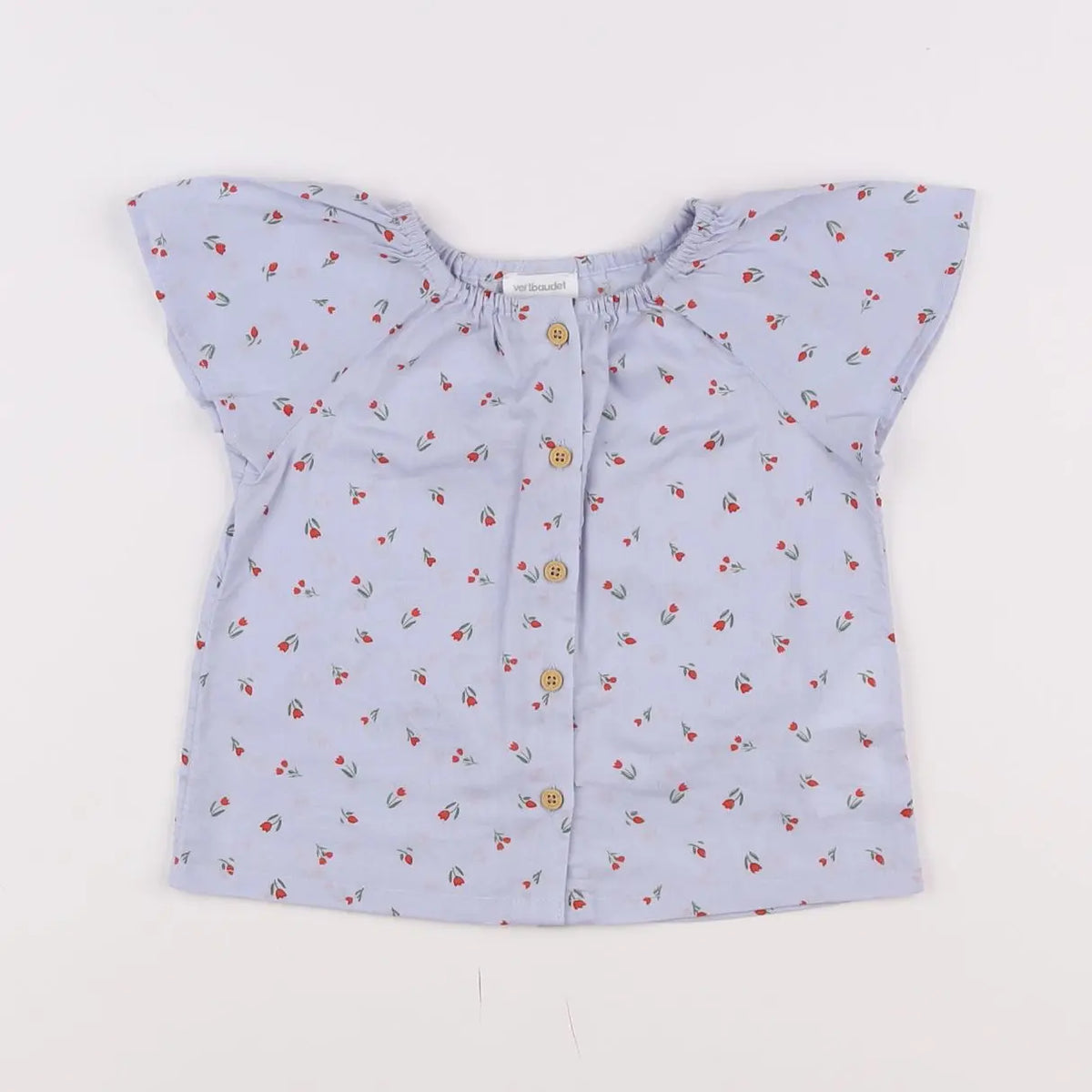 Vertbaudet - blouse bleu - 12 mois