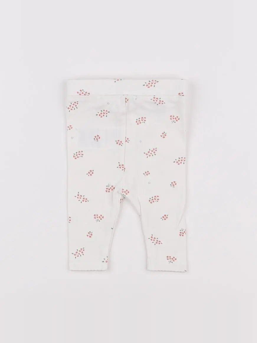 Vertbaudet - legging blanc - 1 mois