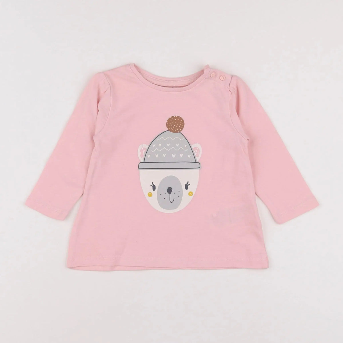 Vertbaudet - tee-shirt rose - 6 mois
