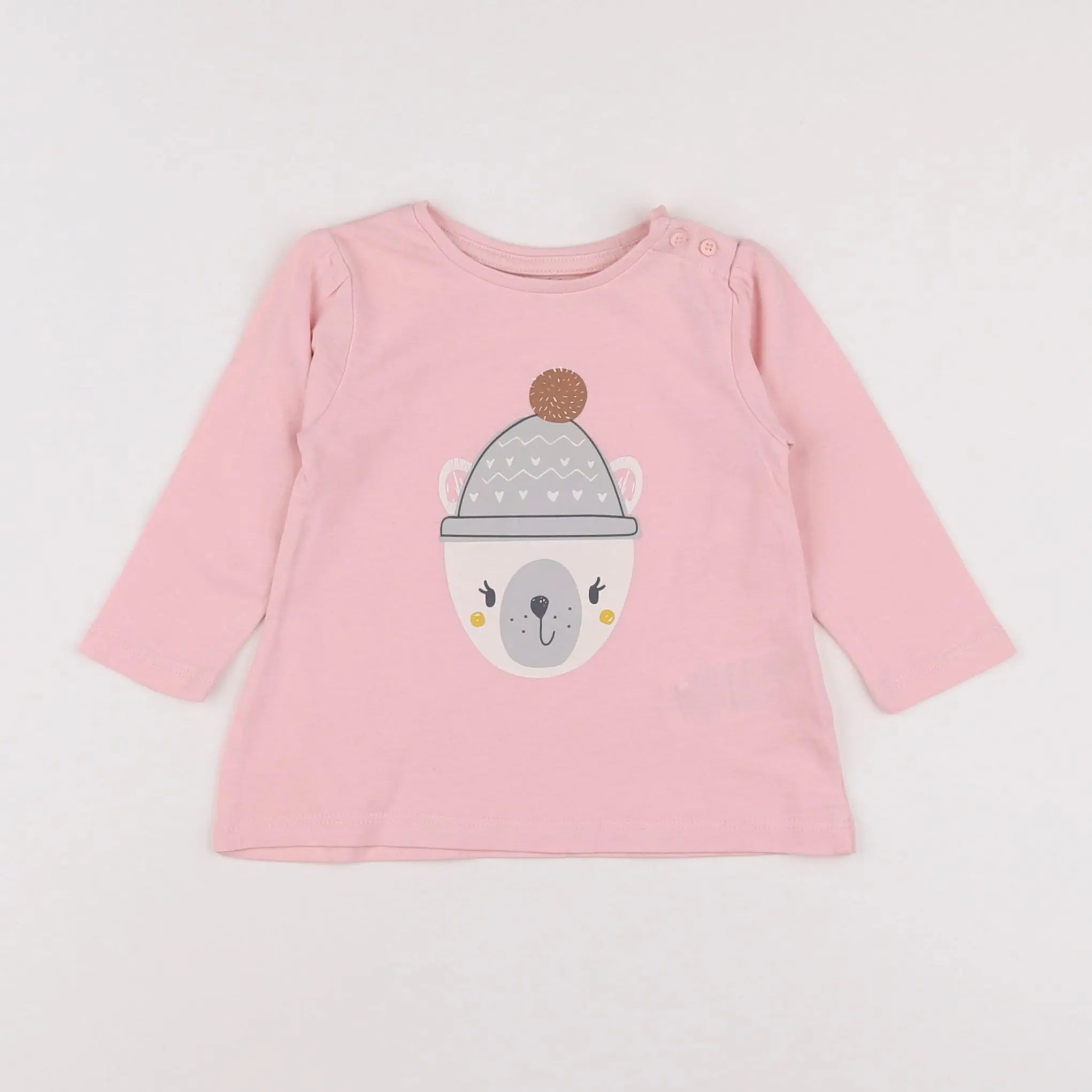 Vertbaudet - tee-shirt rose - 6 mois