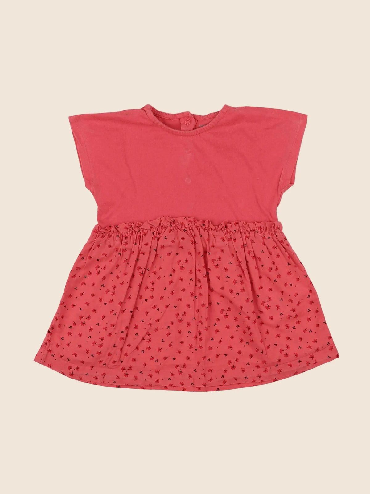 Vertbaudet - robe rose - 12 mois