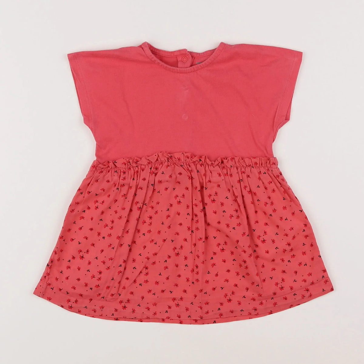 Vertbaudet - robe rose - 12 mois