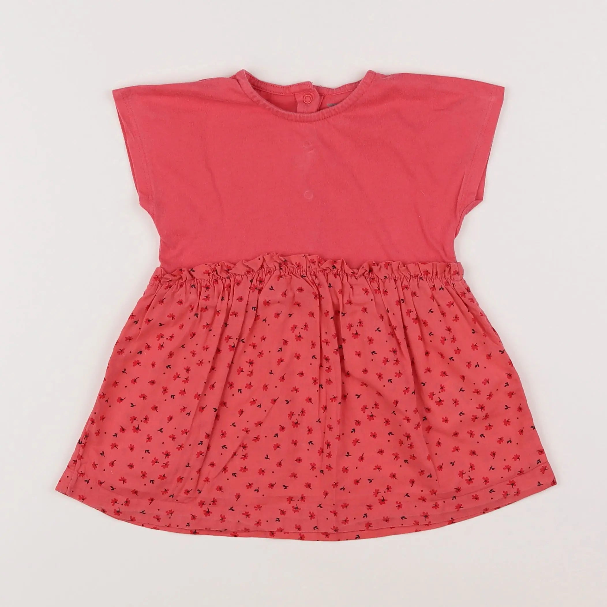 Vertbaudet - robe rose - 12 mois