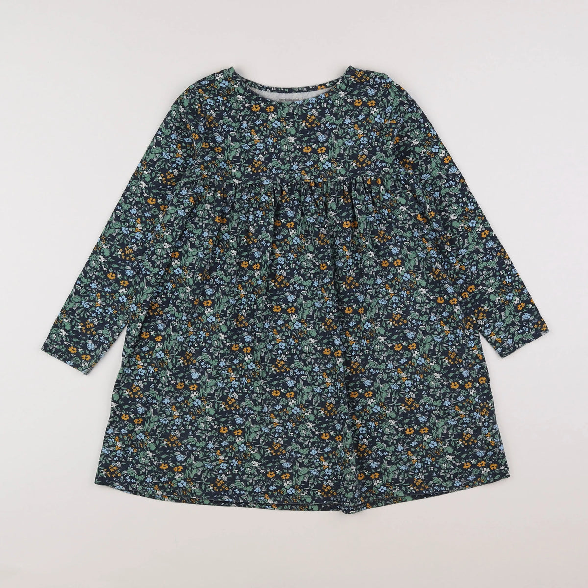 Vertbaudet - robe bleu, vert - 8 ans