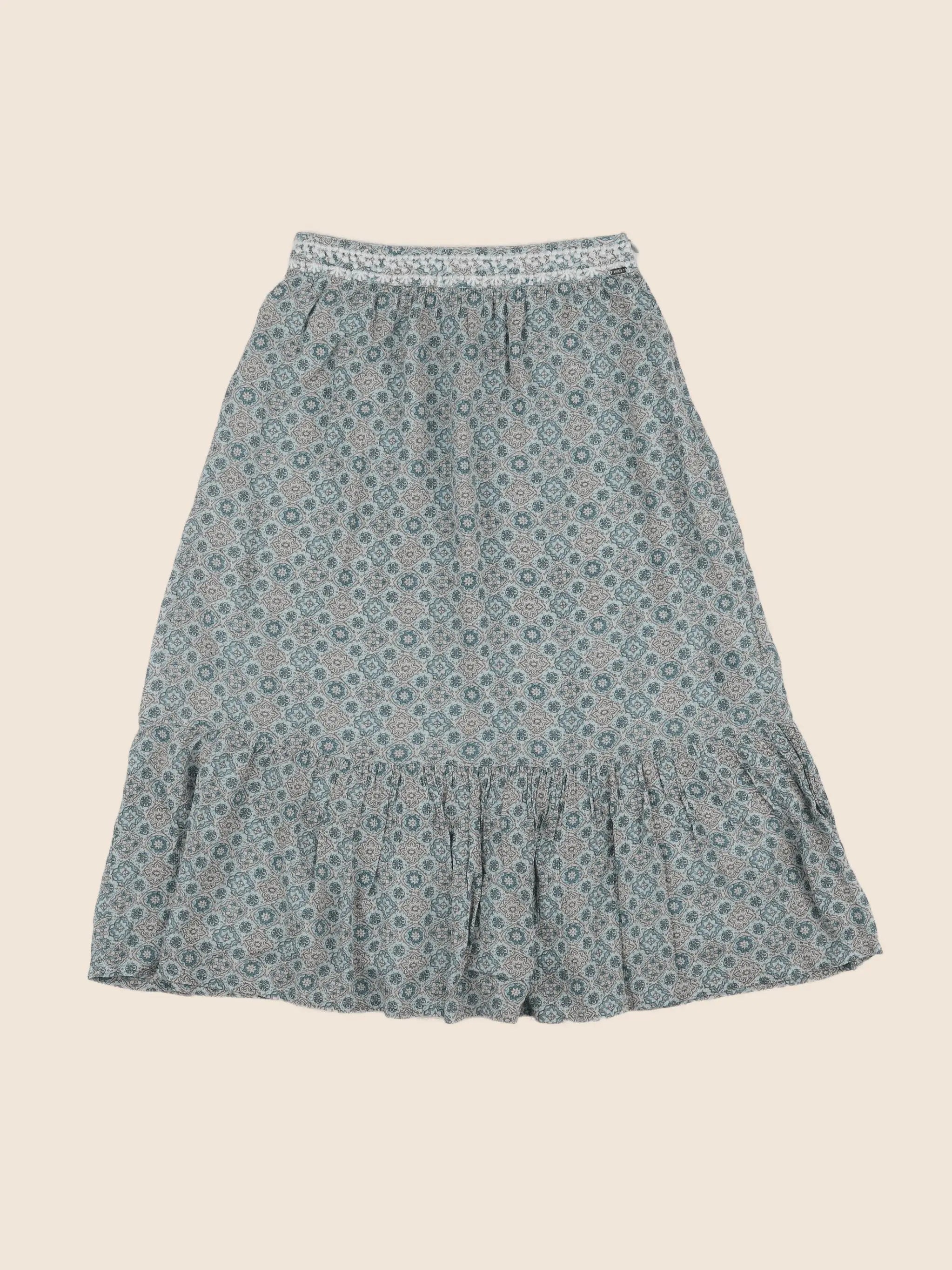 IKKS - jupe vert, bleu - 8 ans