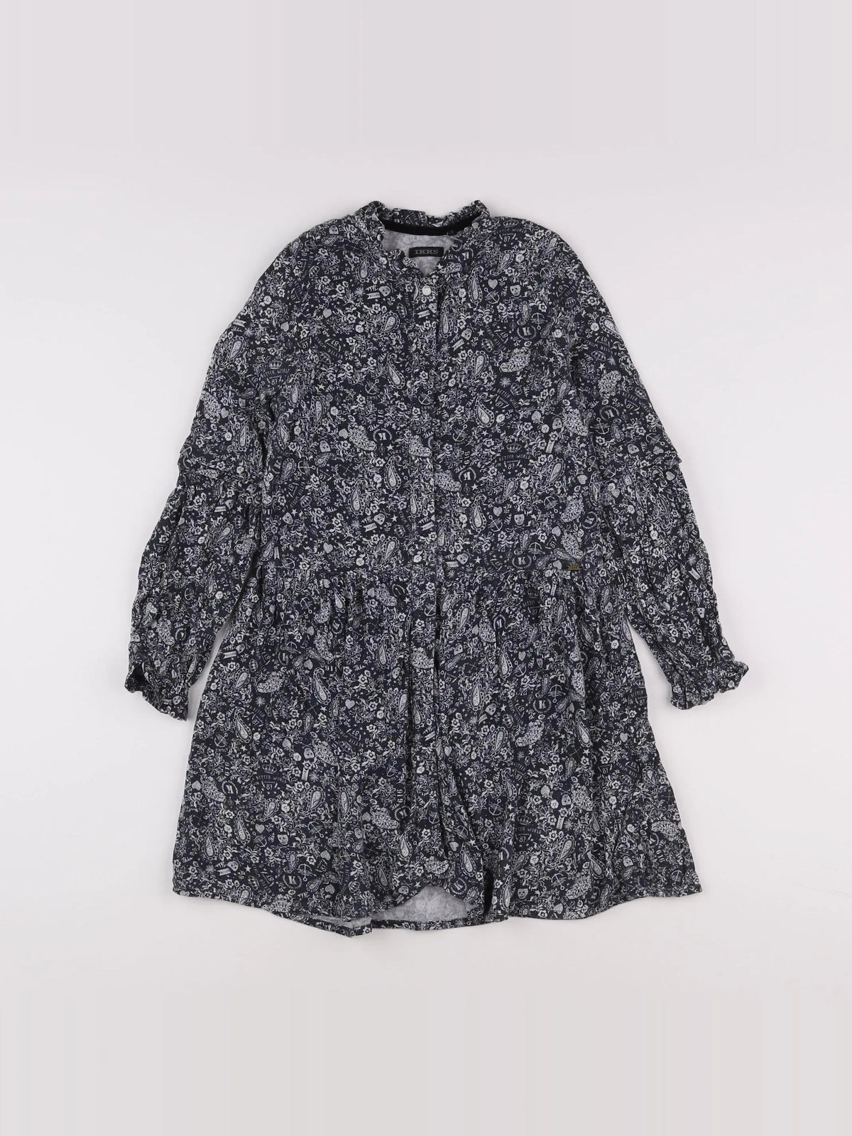IKKS - robe noir - 8 ans