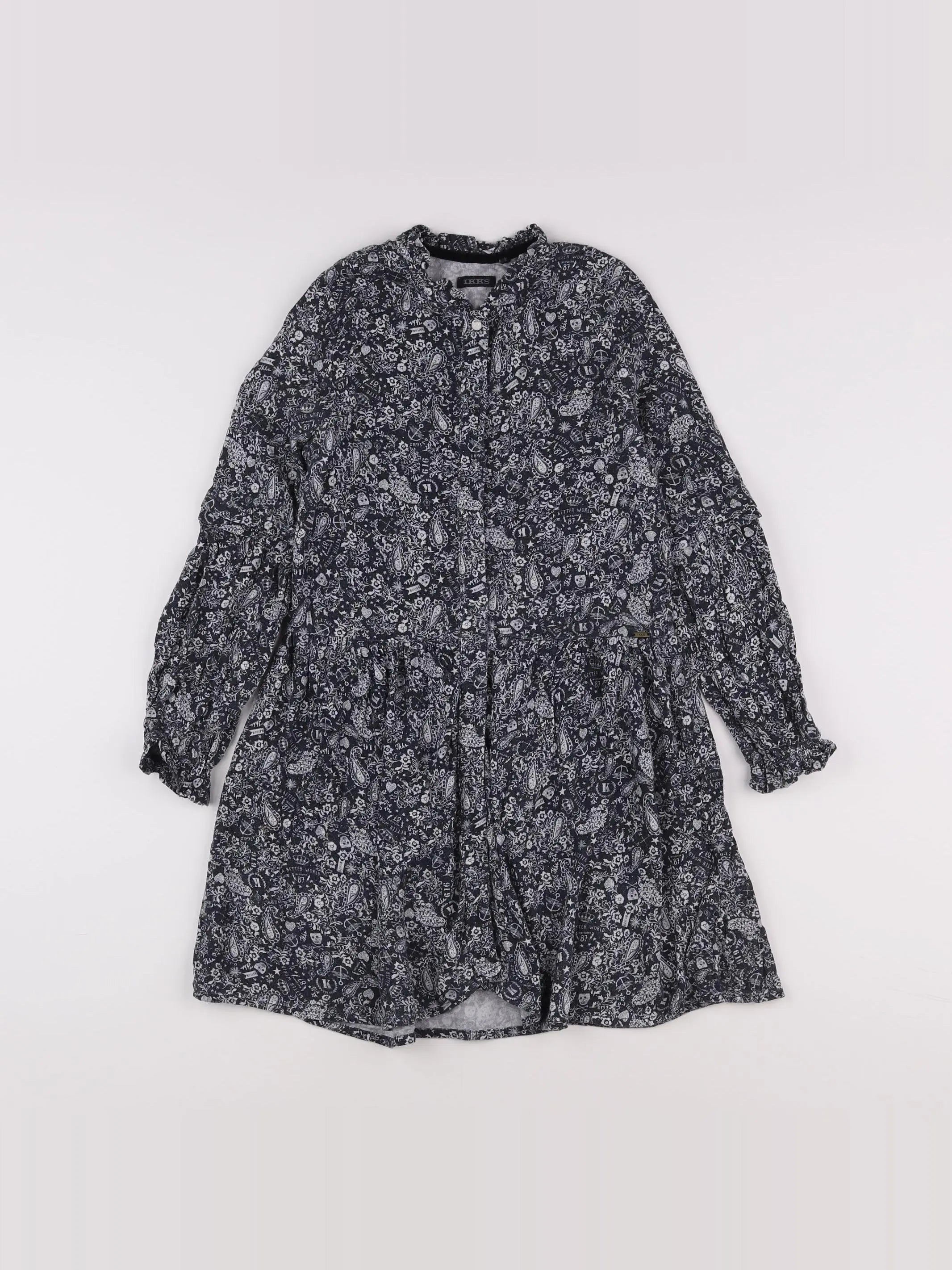 IKKS - robe noir - 8 ans