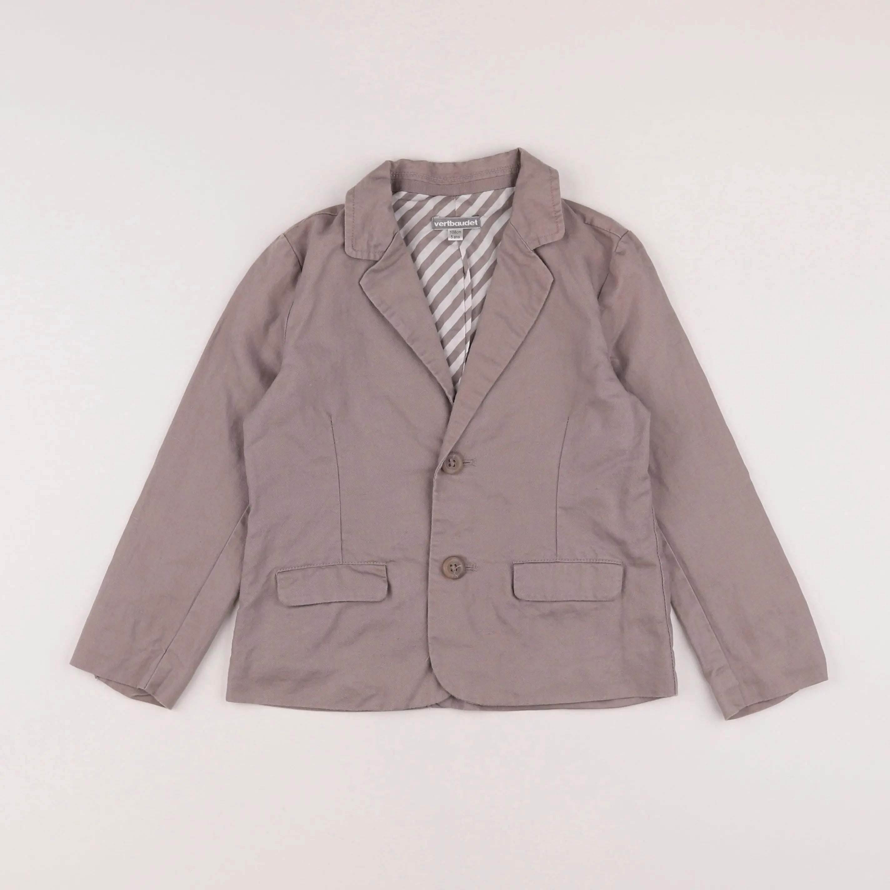 Vertbaudet - veste gris - 5 ans