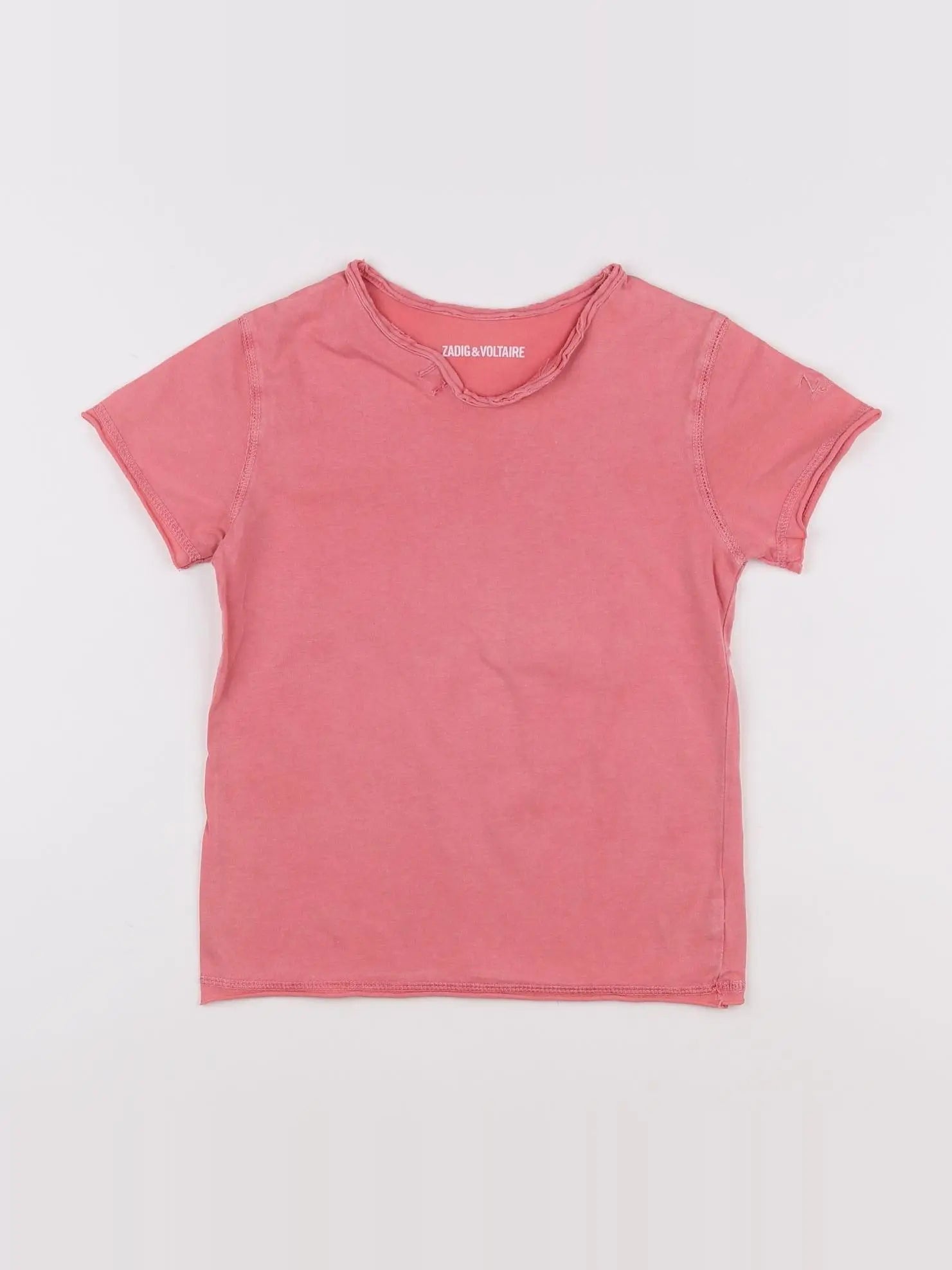 Zadig & Voltaire - tee-shirt imprimé au dos rose - 5 ans