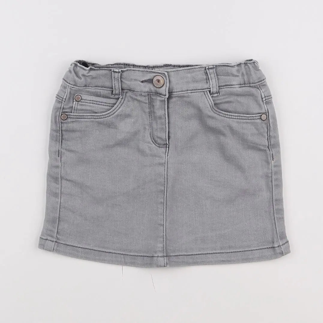 Vertbaudet - jupe gris - 4 ans