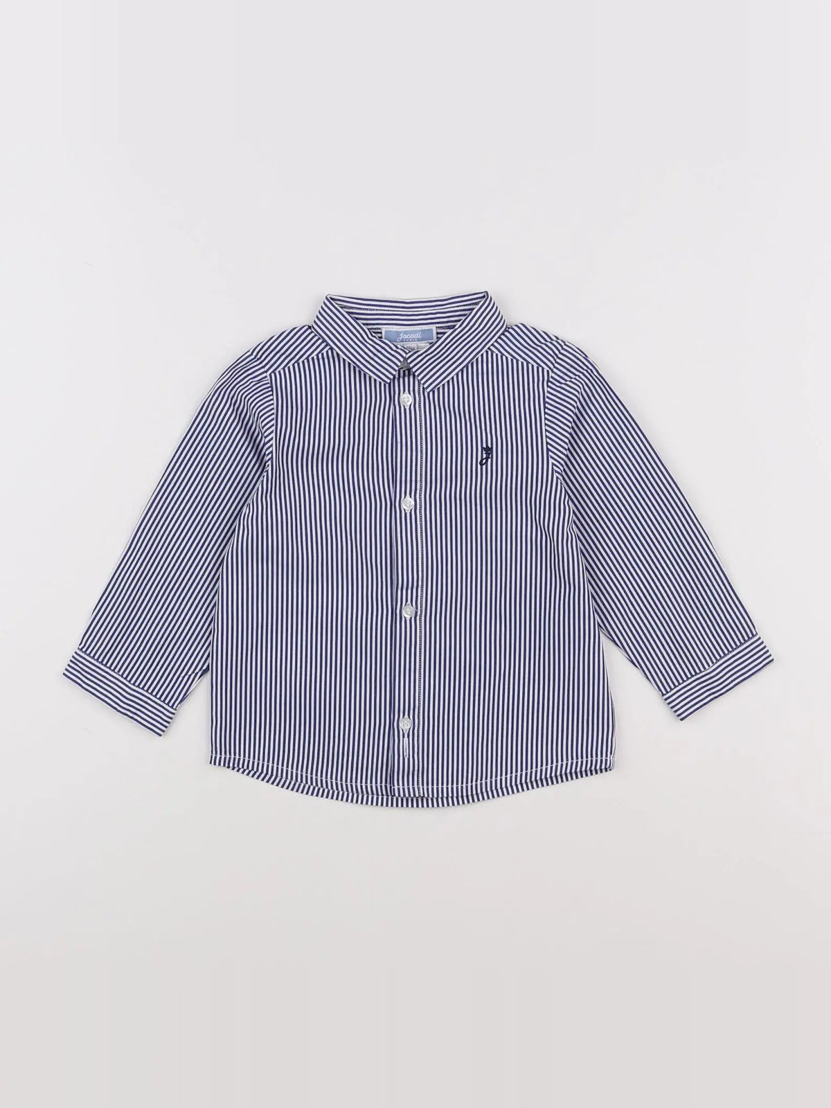 Jacadi - chemise blanc, bleu - 18 mois