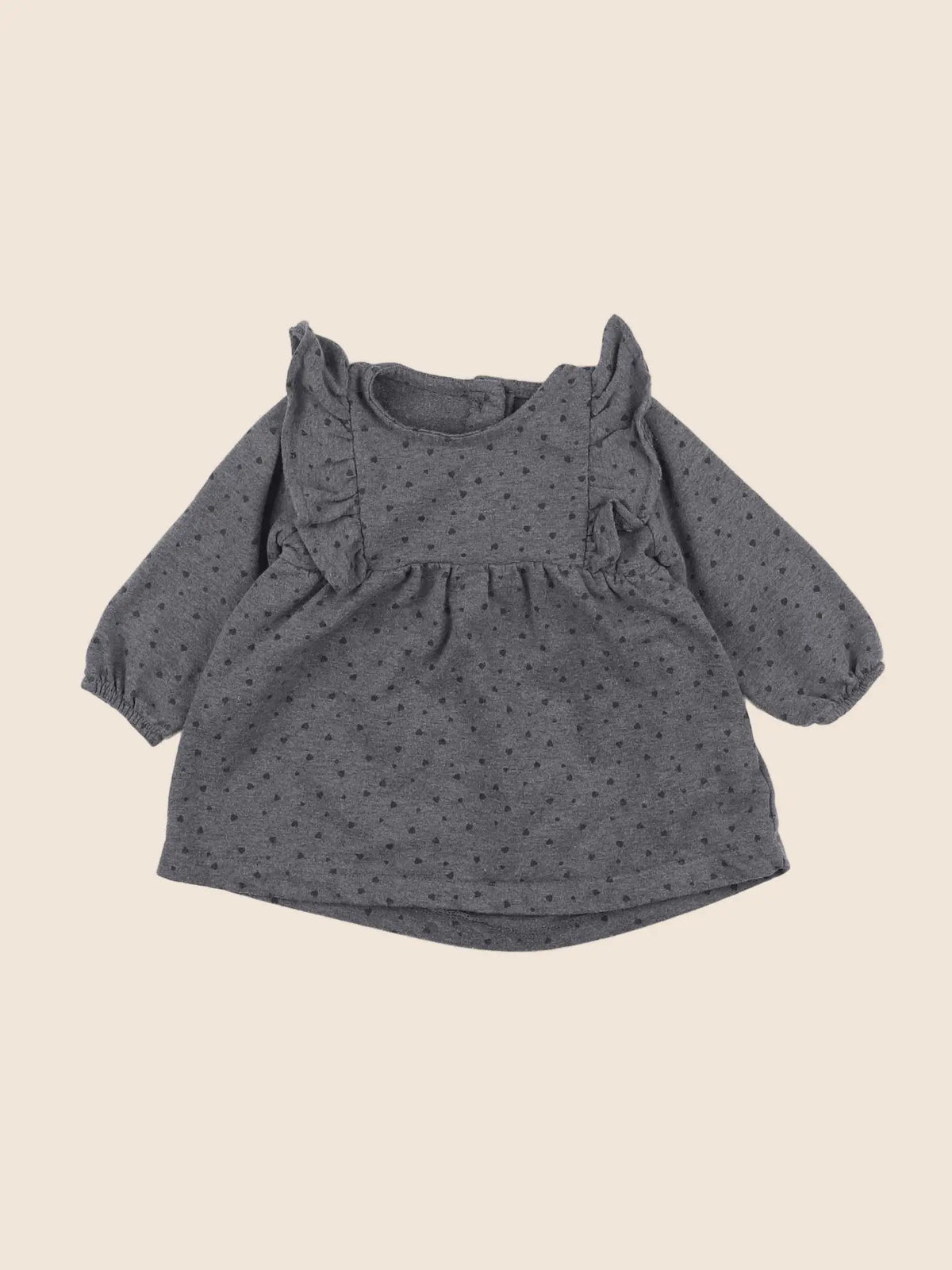 Vertbaudet - robe gris - 9 mois