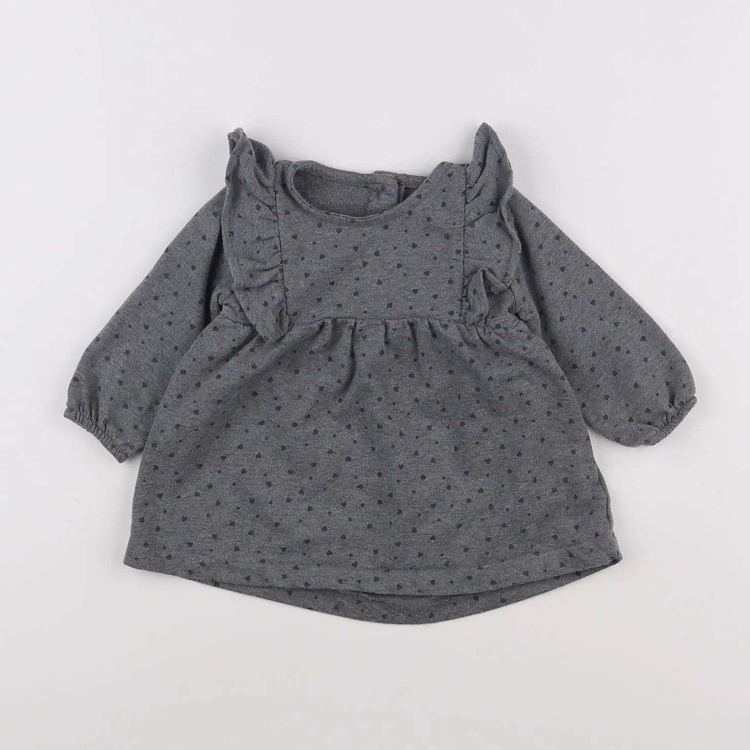 Vertbaudet - robe gris - 9 mois