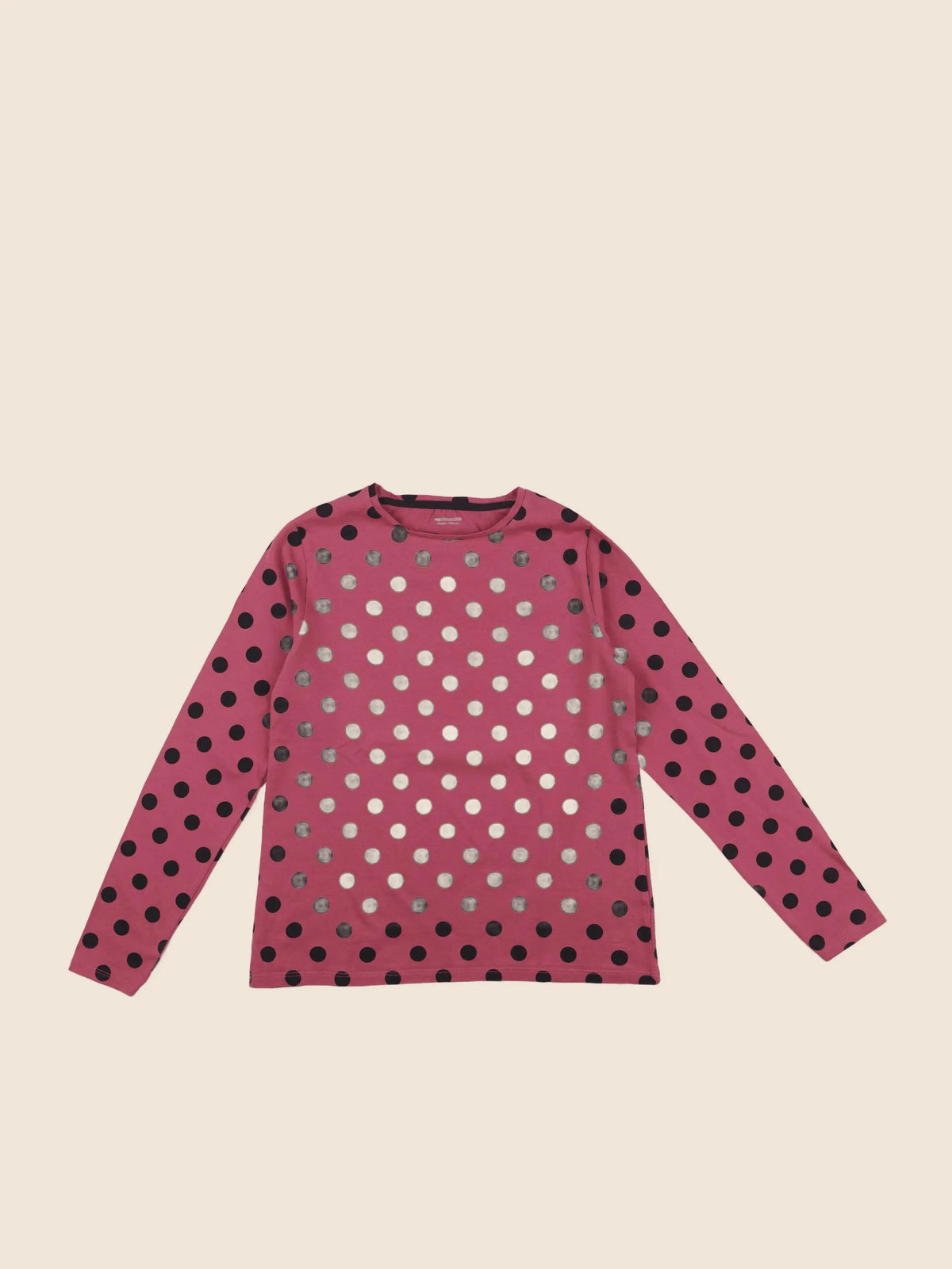 Vertbaudet - tee-shirt rose, noir - 12 ans