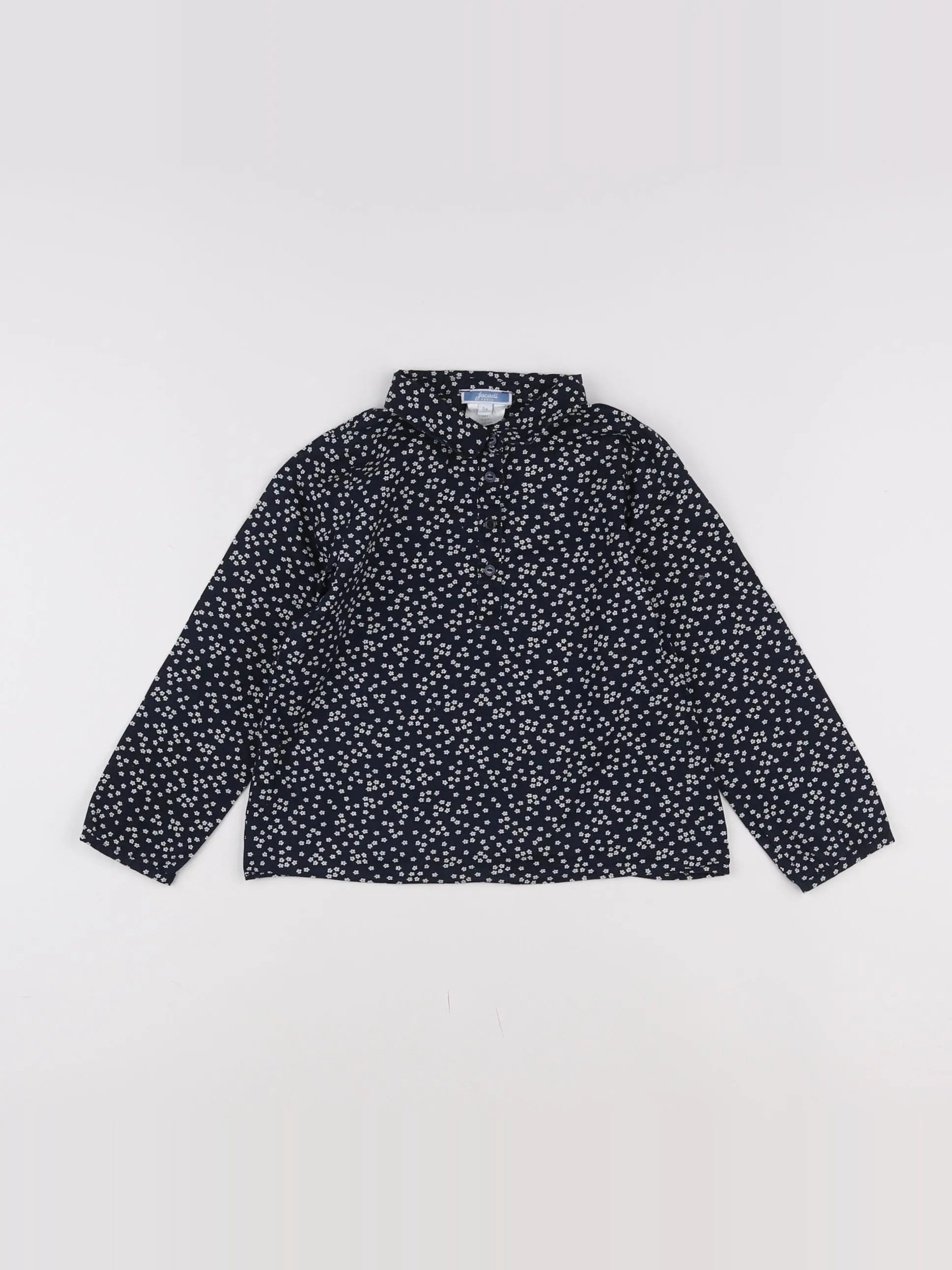 Jacadi - blouse bleu, blanc - 5 ans