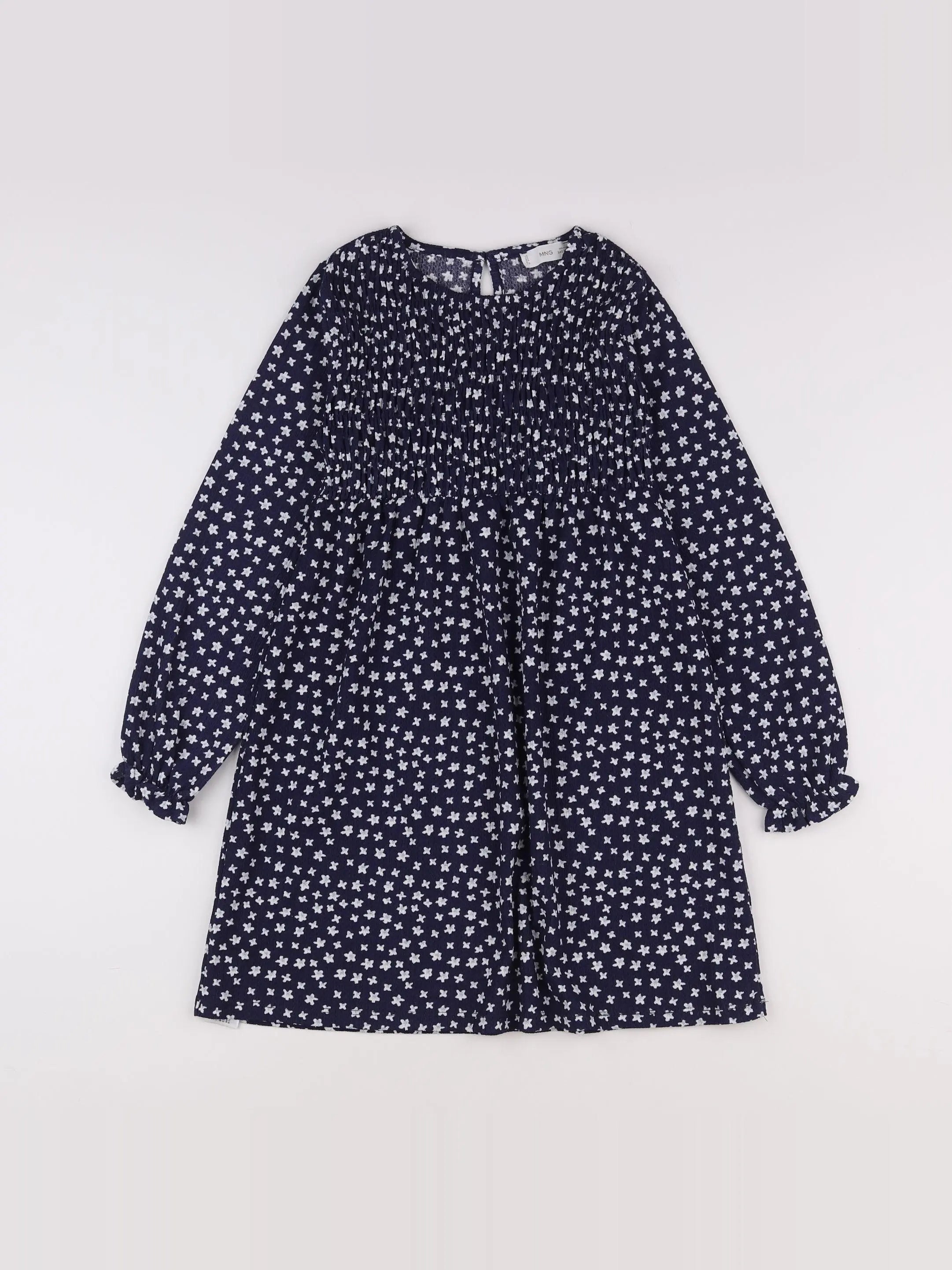 Mango - robe bleu, blanc - 9/10 ans