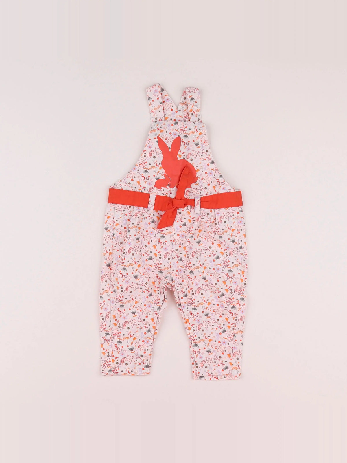 Vertbaudet - combinaison blanc, orange - 3 mois