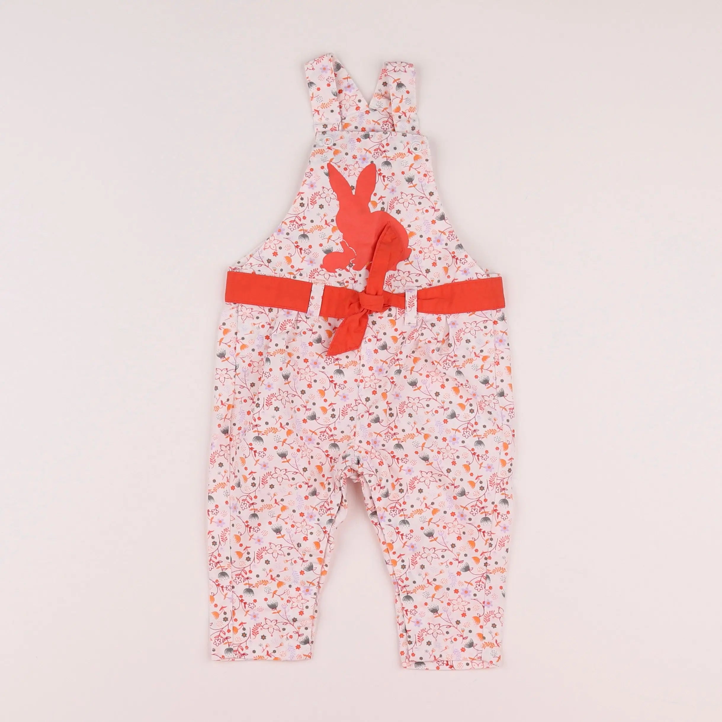 Vertbaudet - combinaison blanc, orange - 3 mois